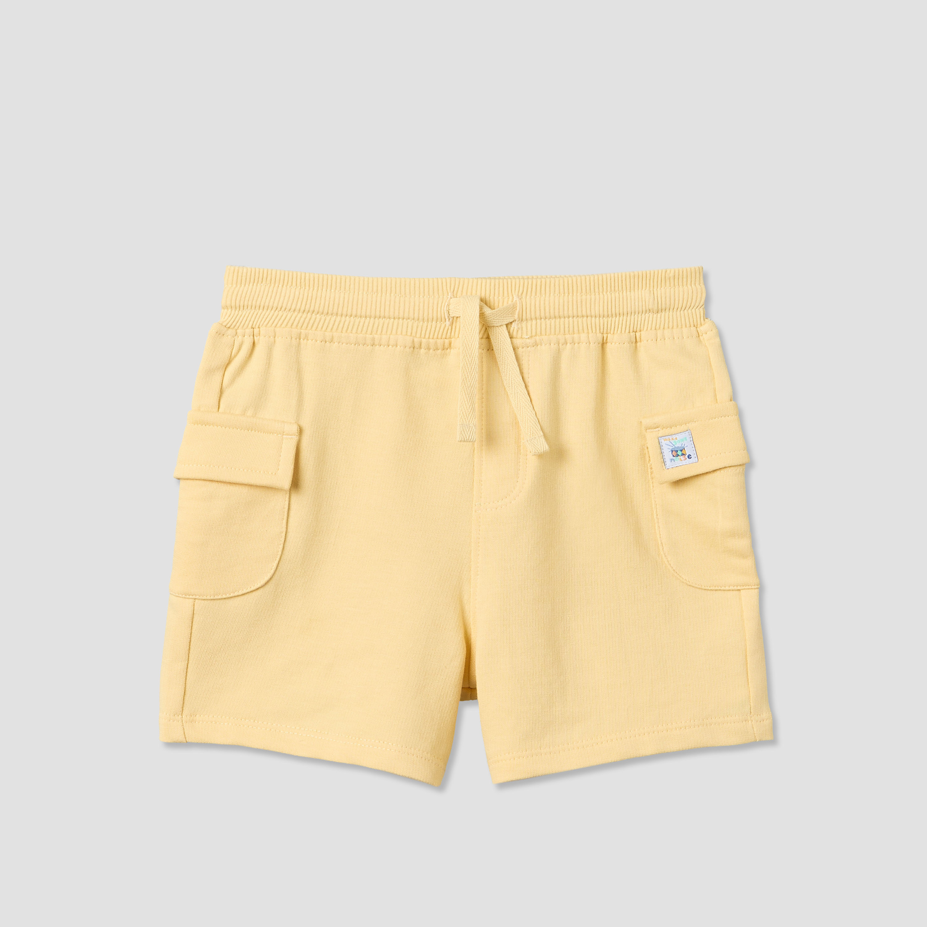 طقم من 2 - شورت طول الركبة برباط خصر وجيوب طي من جونيورز-baby-boys-clothing-bottoms-shorts-image-2
