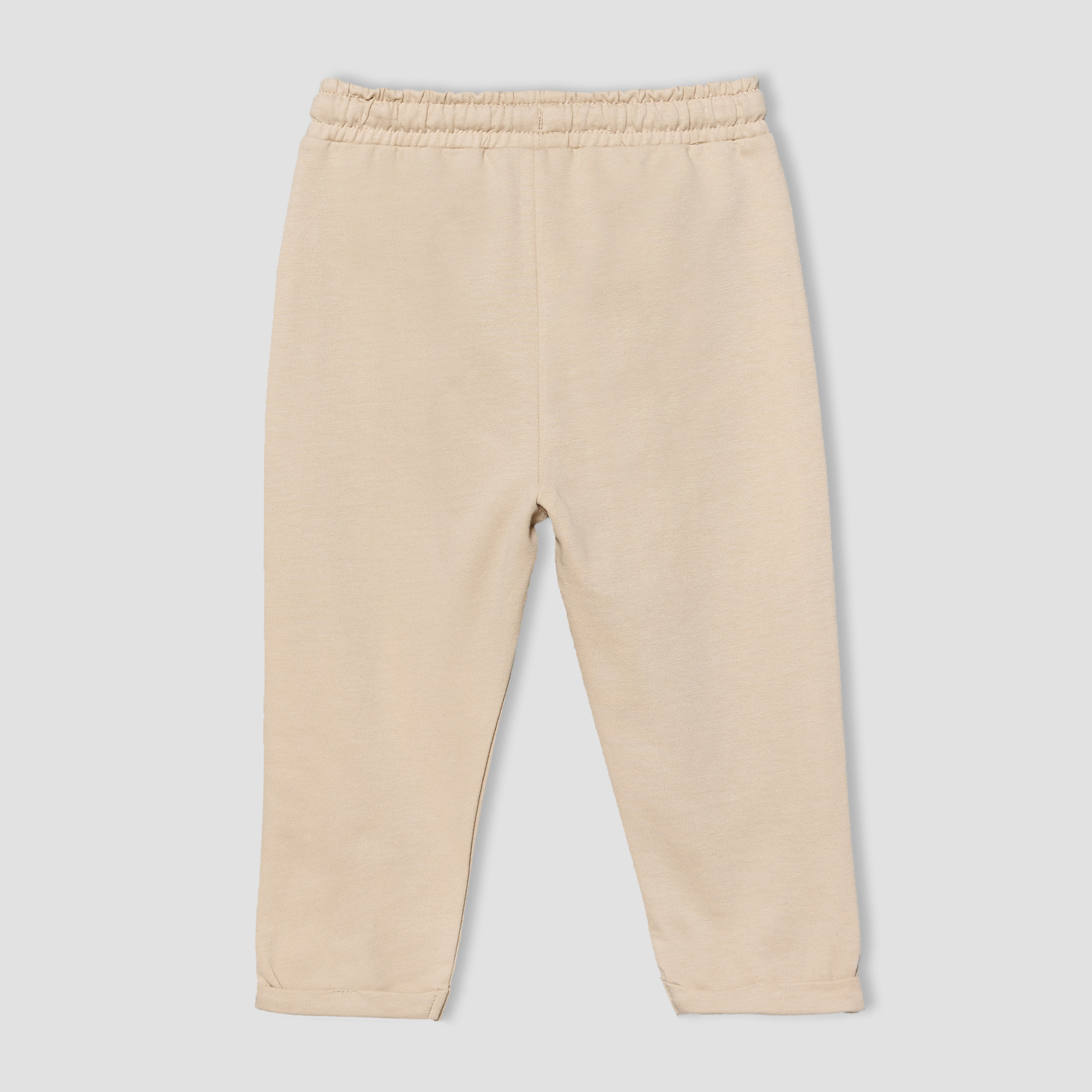 Juniors Elasticated Drawstring Waist Joggers with Panelled Design-baby-boys-clothing-bottoms-joggersandtrackpants-image-2