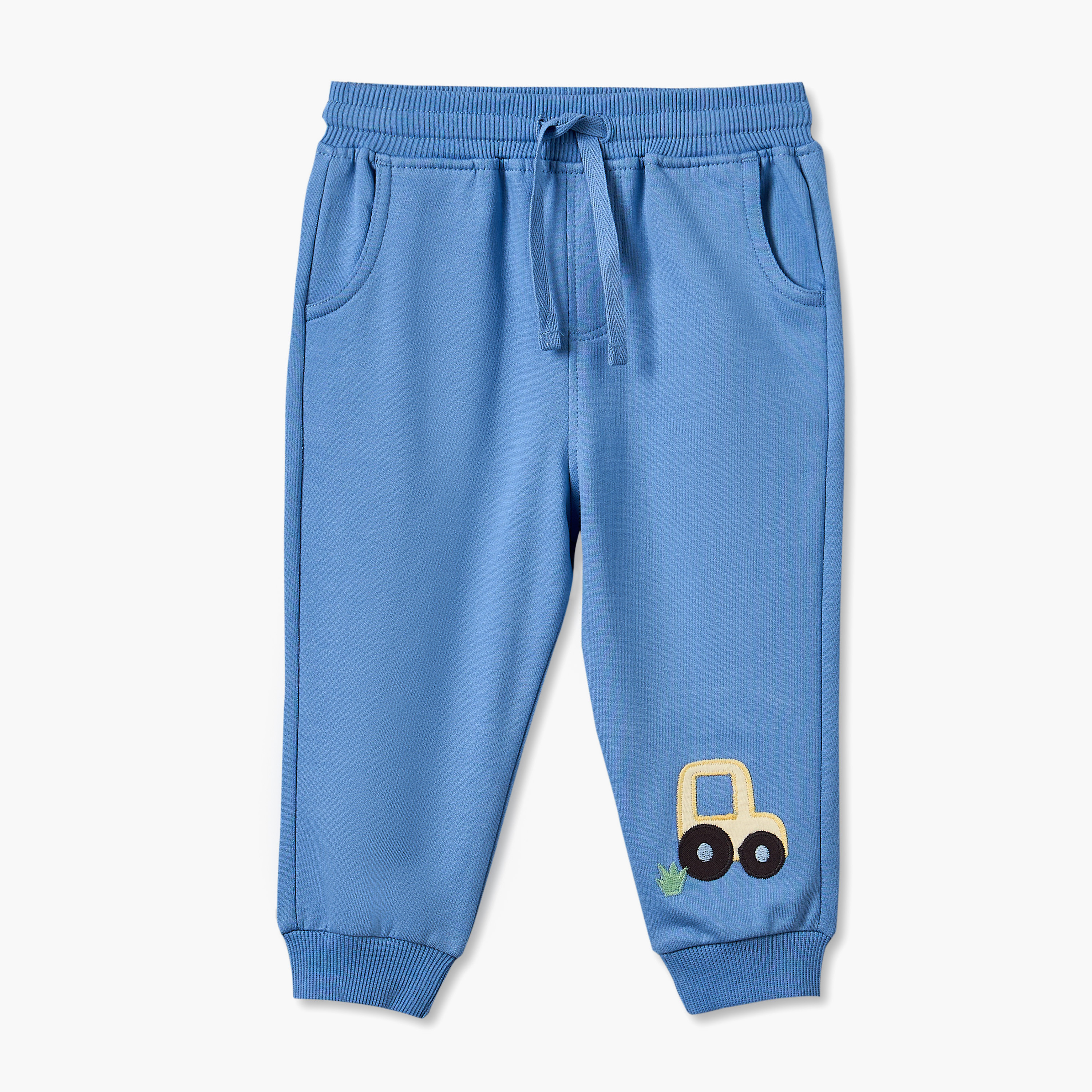 بنطلونات رياضية بخصر مطاطي وطبعات تراكتور من جونيورز - عبوة من قطعتين-baby-boys-clothing-bottoms-joggersandtrackpants-image-3