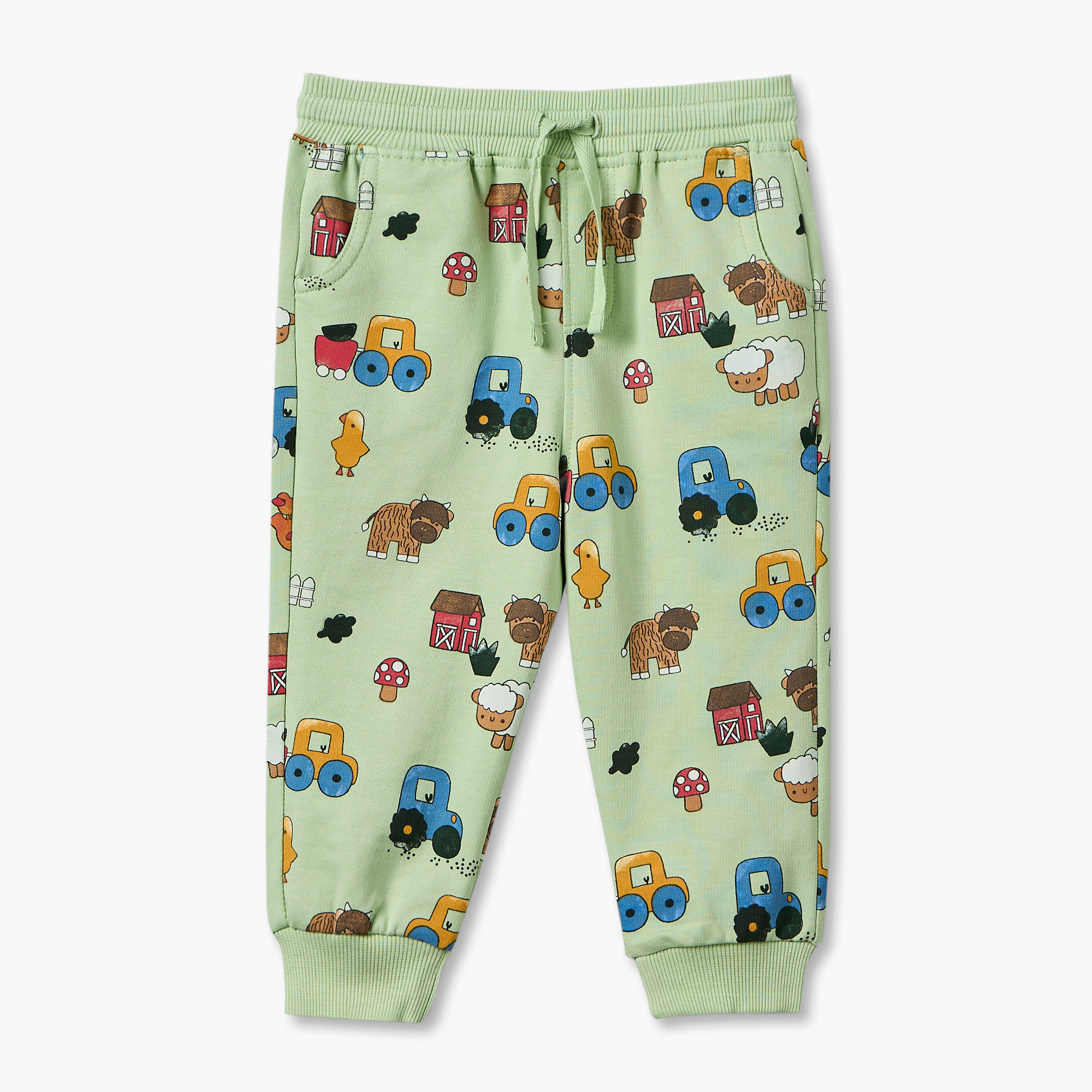 بنطلونات رياضية بخصر مطاطي وطبعات تراكتور من جونيورز - عبوة من قطعتين-baby-boys-clothing-bottoms-joggersandtrackpants-image-5