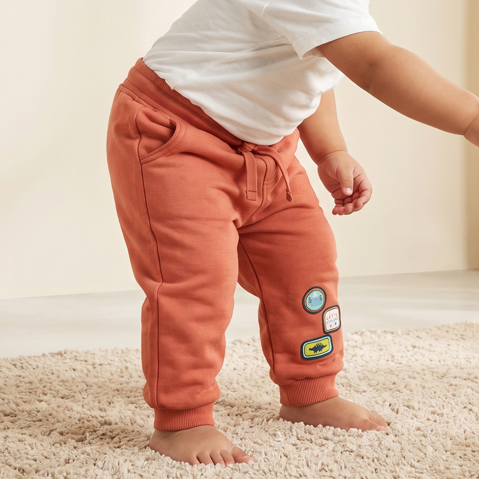 Pack of 2 Juniors Drawstring Waist Joggers with Dinosaur Print-baby-boys-clothing-bottoms-joggersandtrackpants-image-2