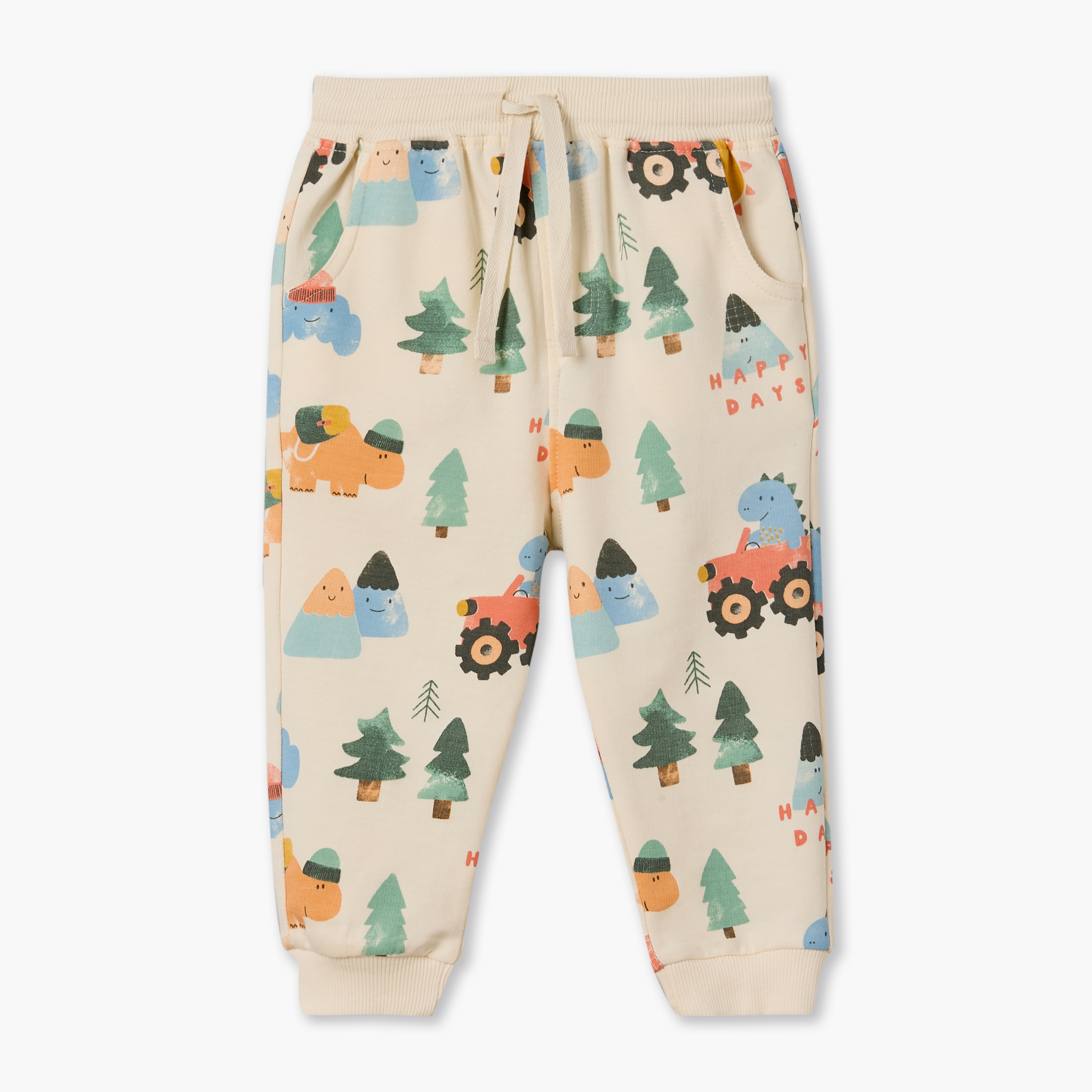 Pack of 2 Juniors Drawstring Waist Joggers with Dinosaur Print-baby-boys-clothing-bottoms-joggersandtrackpants-image-3