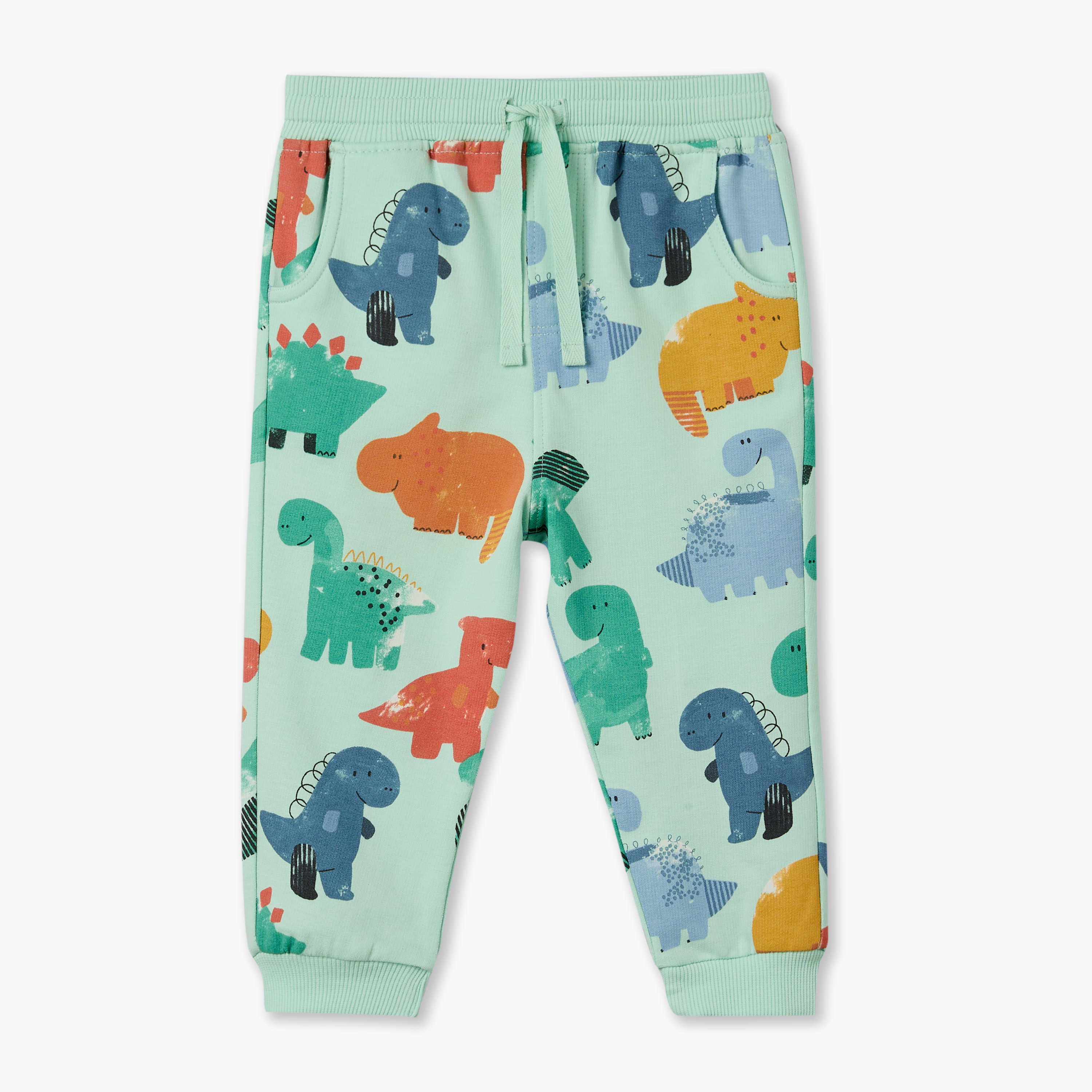 بنطلونات رياضية برباط خصر وزينة ديناصور من جونيورز - عبوة من قطعتين-baby-boys-clothing-bottoms-joggersandtrackpants-image-4