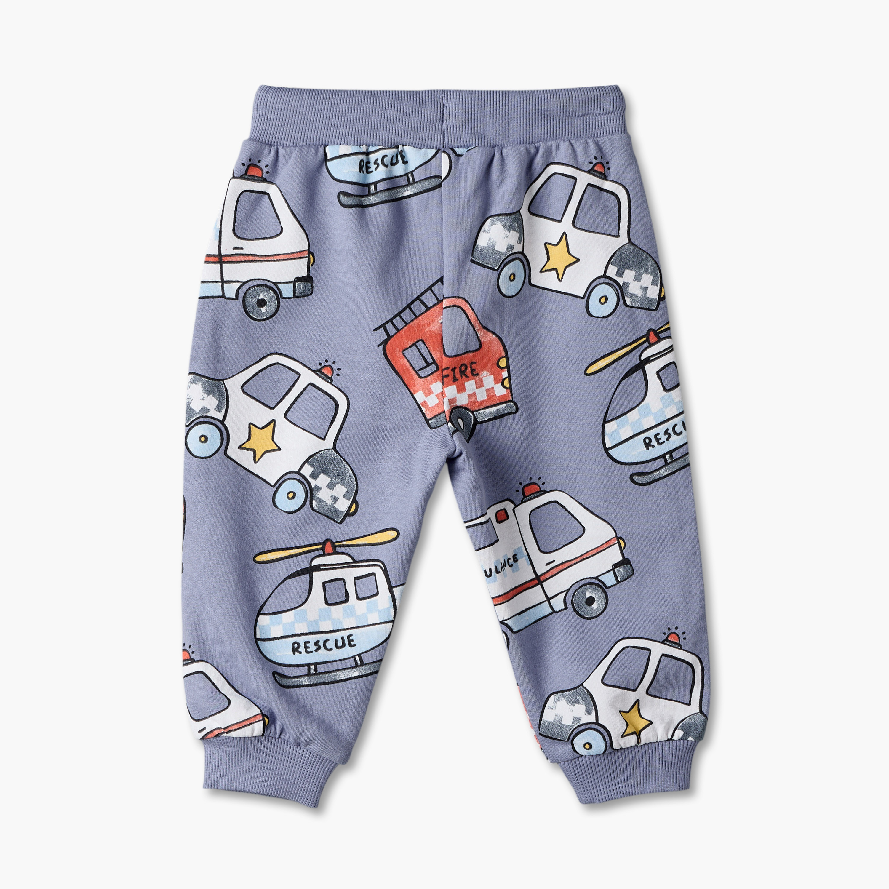 Juniors Drawstring Waist Joggers with Vehicle Print-baby-boys-clothing-bottoms-joggersandtrackpants-image-2