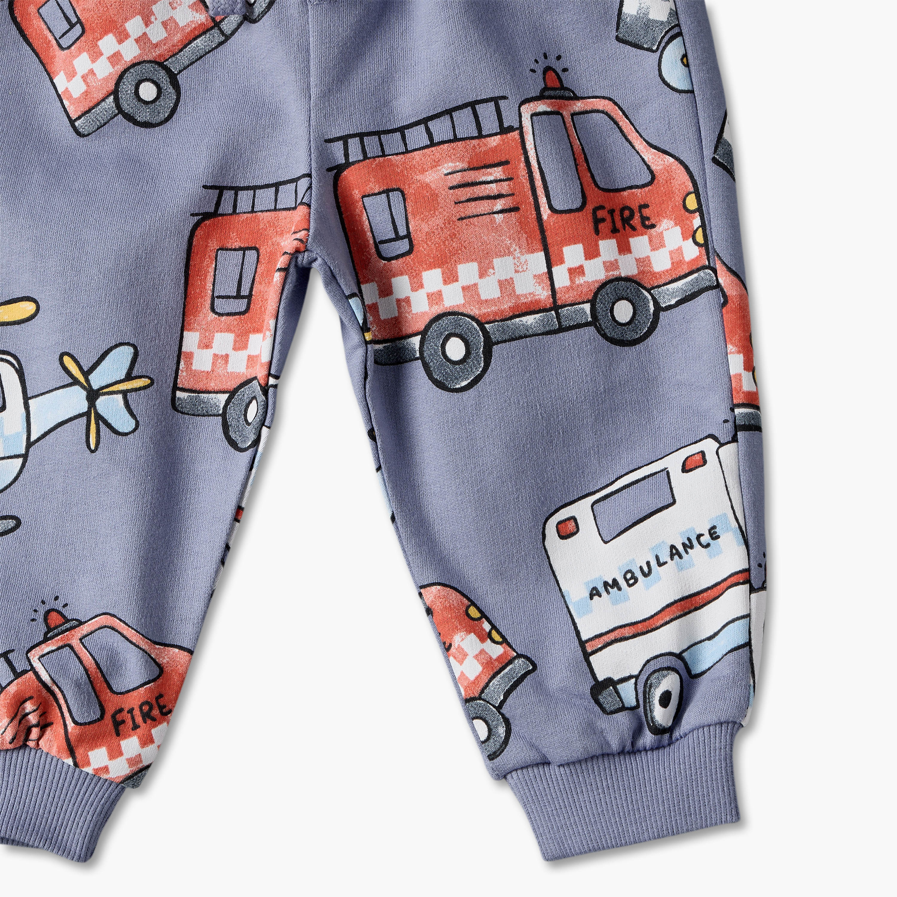 Juniors Drawstring Waist Joggers with Vehicle Print-baby-boys-clothing-bottoms-joggersandtrackpants-image-4