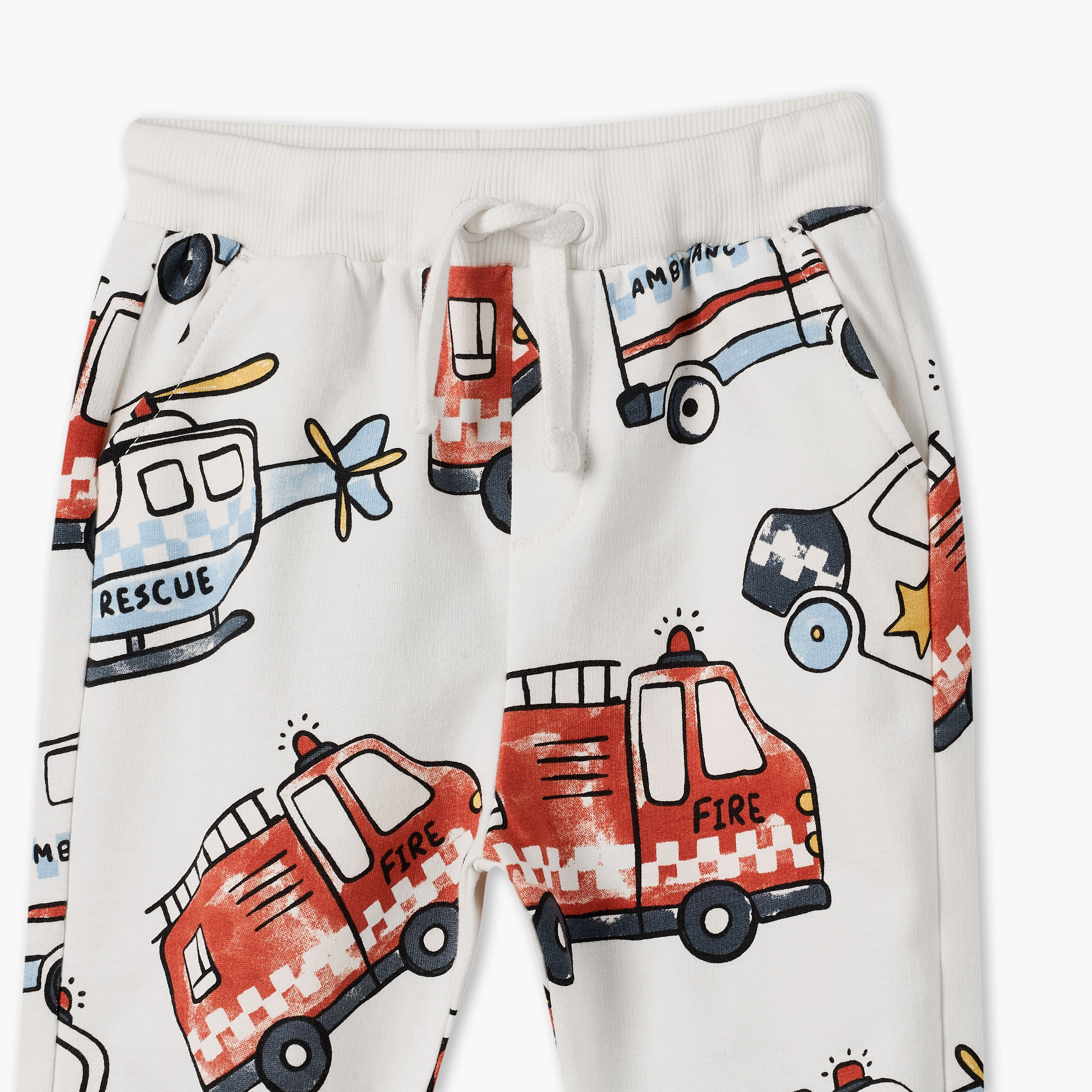 بنطلون رياضي بخصر مطاطي ورباط وطبعات من جونيورز-baby-boys-clothing-bottoms-joggersandtrackpants-image-3