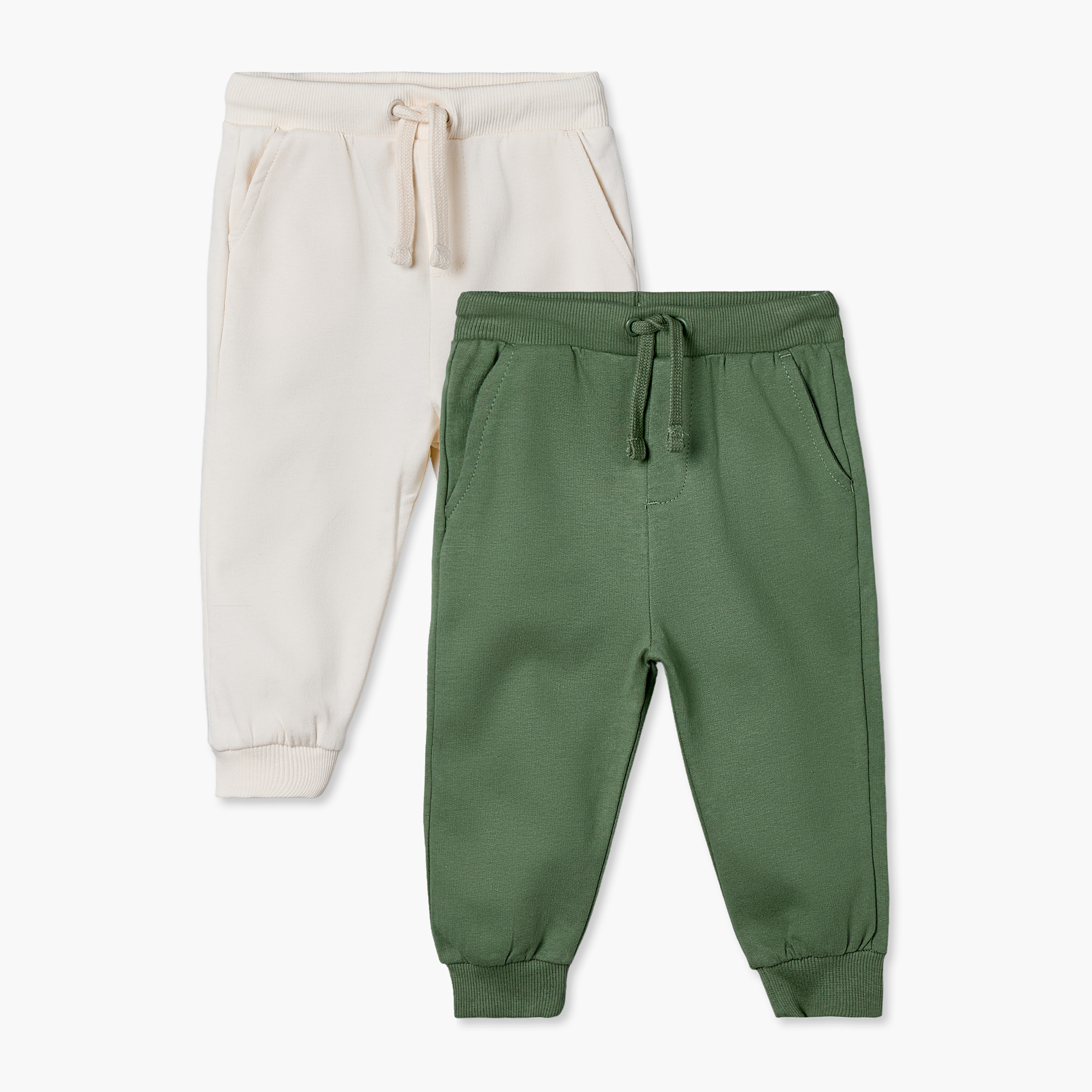 طقم من 2 - بنطلون جوجر بحزام خصر مطاطي مع جيوب من جونيورز-baby-boys-clothing-bottoms-joggersandtrackpants-image-1