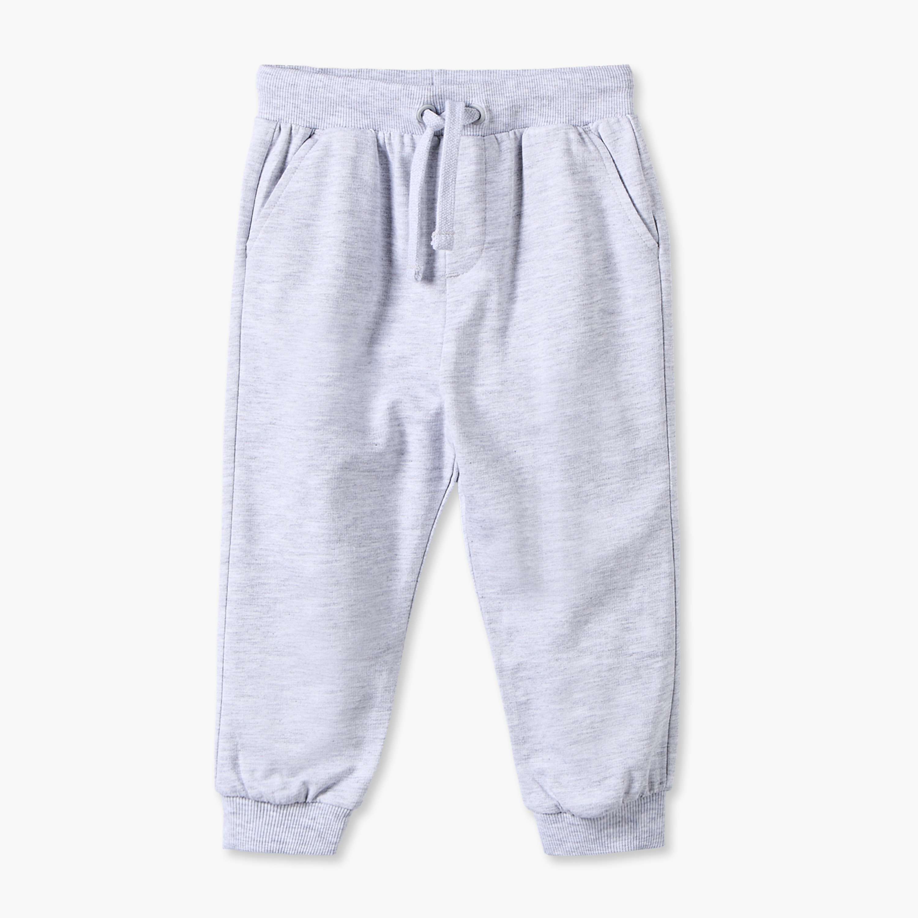 Pack of 2 Juniors Elasticated Drawstring Waist Joggers with Pockets-baby-boys-clothing-bottoms-joggersandtrackpants-image-4