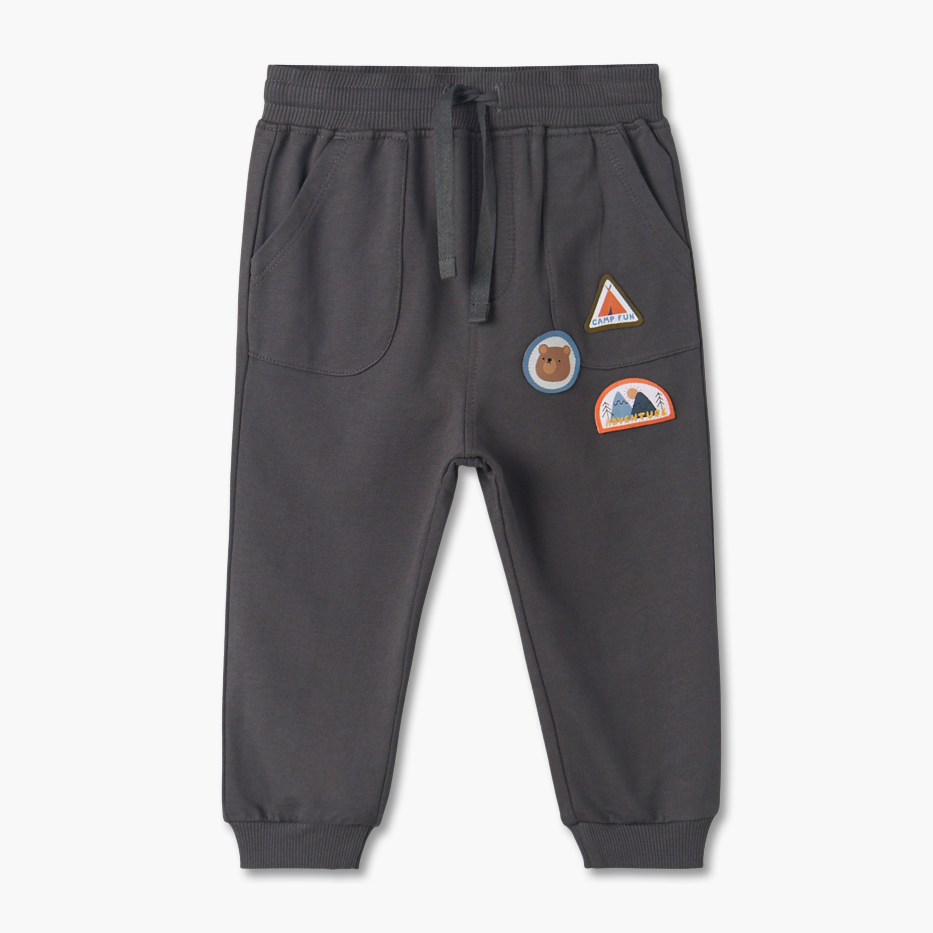 طقم بناطيل رياضية برباط مطاطي وطبعات متنوعة قطعتين من جونيورز-baby-boys-clothing-bottoms-joggersandtrackpants-image-4