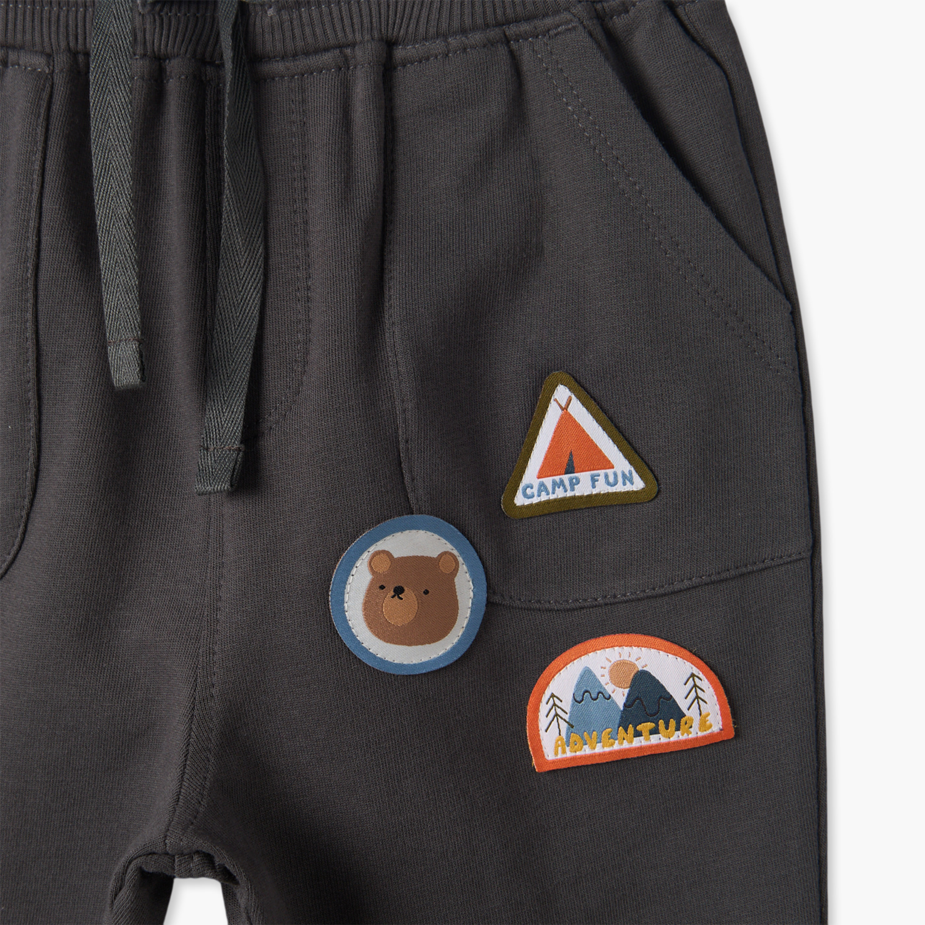 طقم بناطيل رياضية برباط مطاطي وطبعات متنوعة قطعتين من جونيورز-baby-boys-clothing-bottoms-joggersandtrackpants-image-6