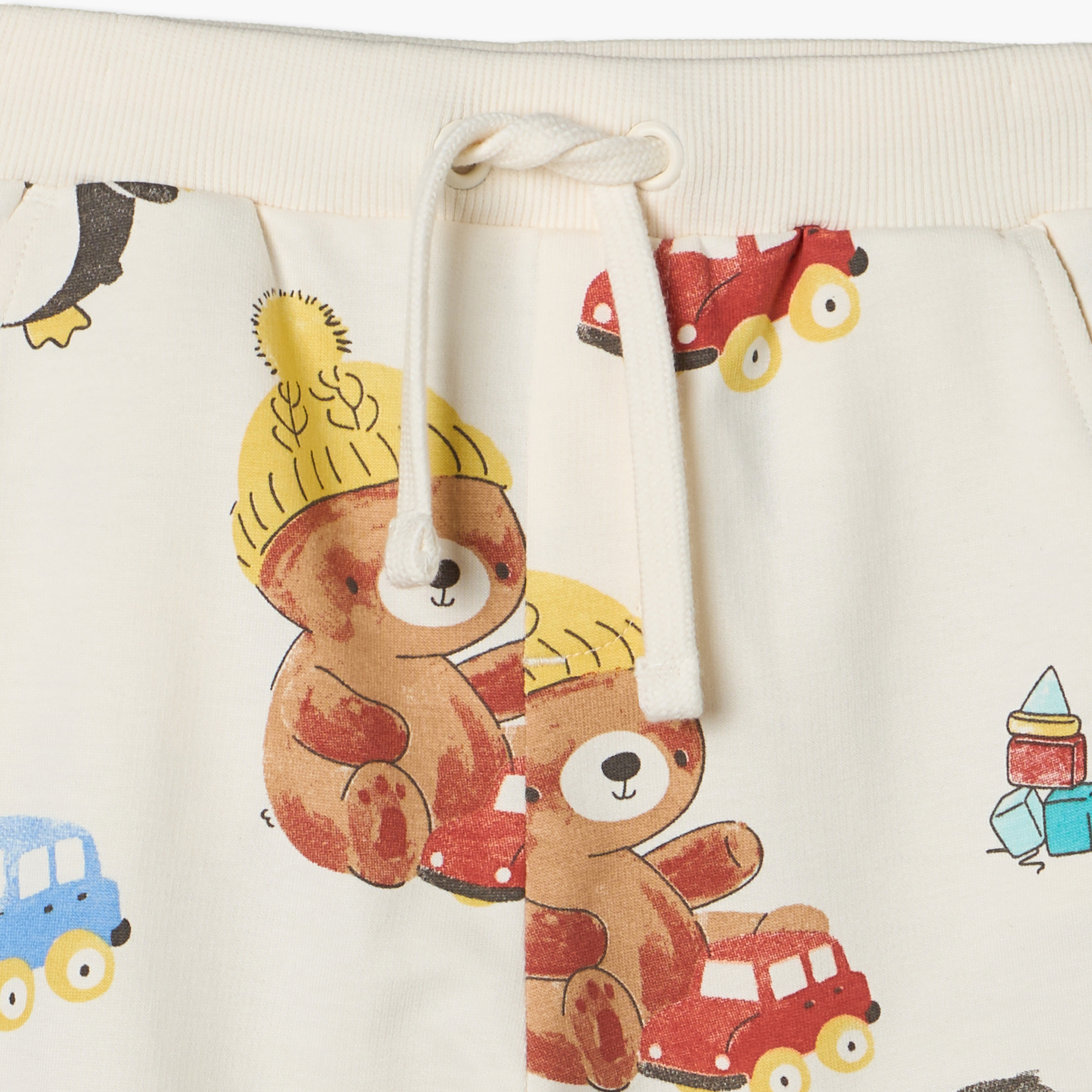 بنطلون رياضي بخصر مطاطي برباط وبطبعات من جونيورز-baby-boys-clothing-bottoms-joggersandtrackpants-image-4