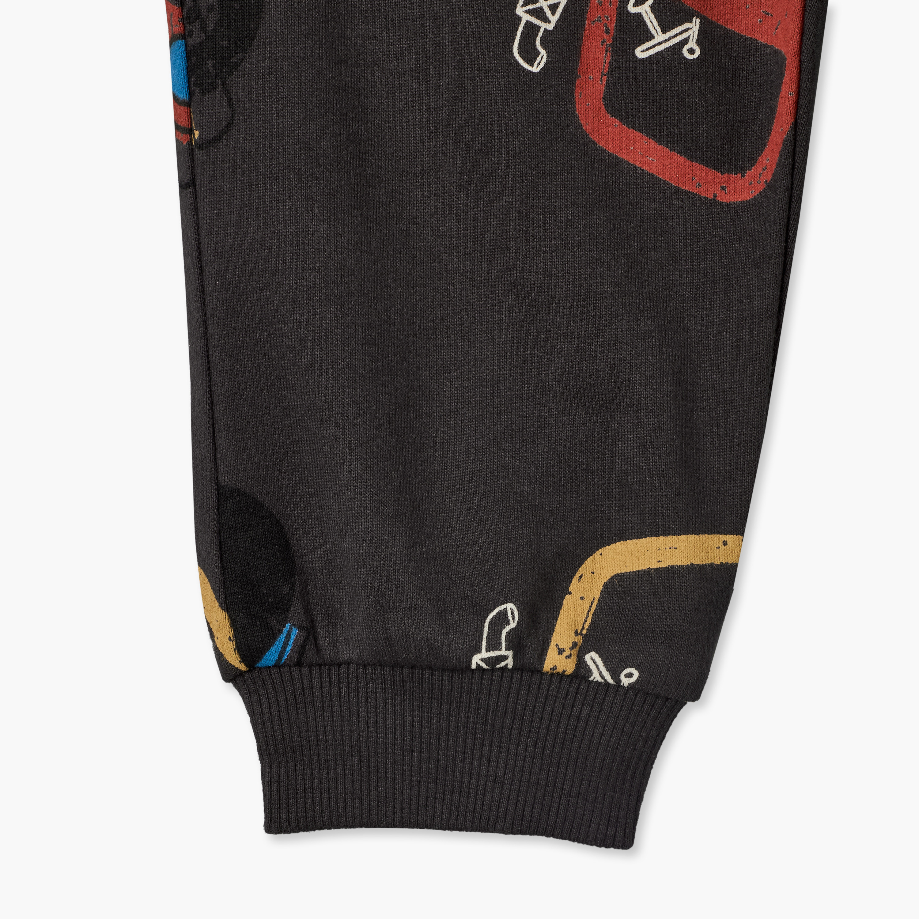 Juniors Drawstring Waist Joggers with Construction Vehicle Print-baby-boys-clothing-bottoms-joggersandtrackpants-image-5