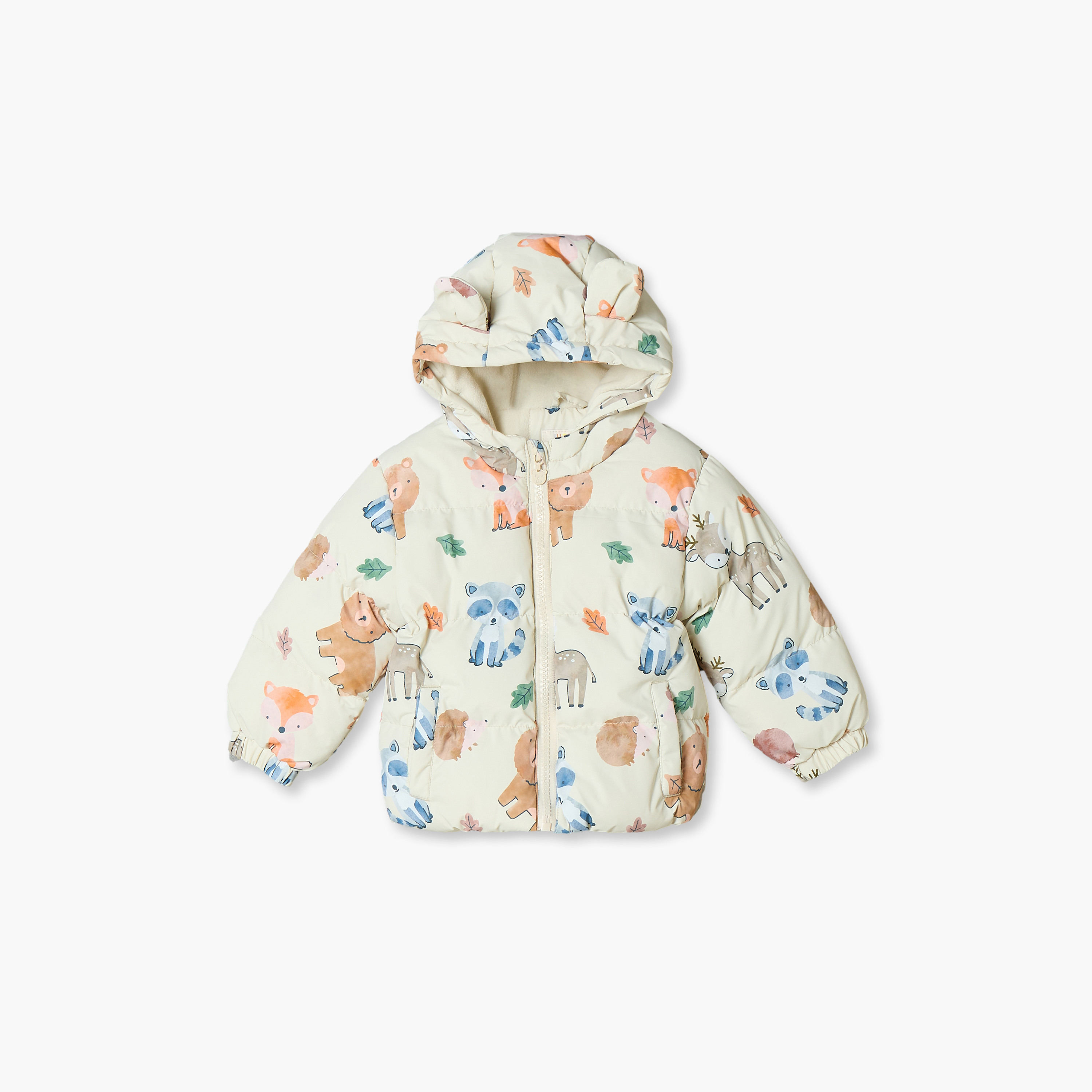 Juniors Safari Print Jacket with Zip Closure-baby-boys-clothing-winterwear-jacketsandblazers-image-3