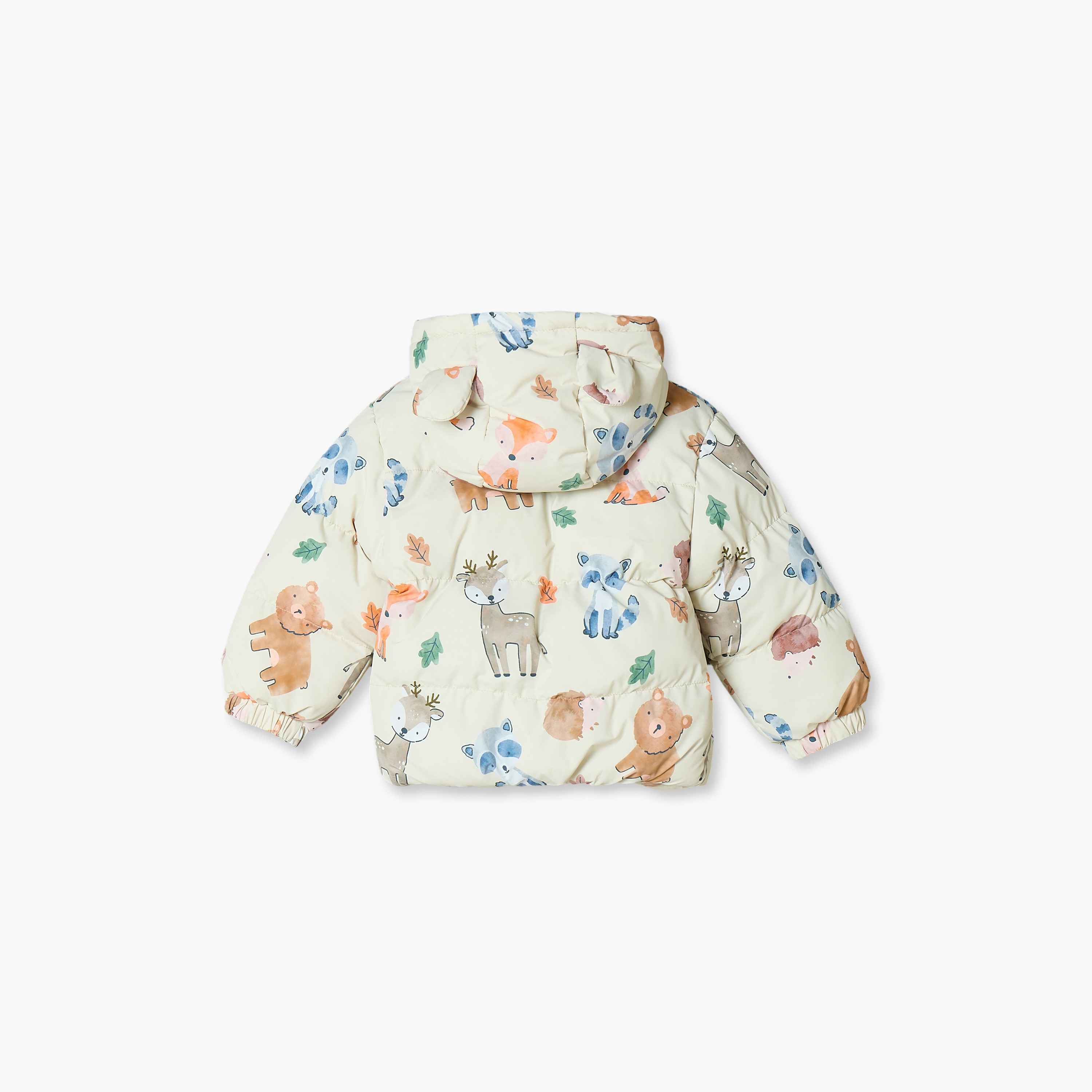 Juniors Safari Print Jacket with Zip Closure-baby-boys-clothing-winterwear-jacketsandblazers-image-4
