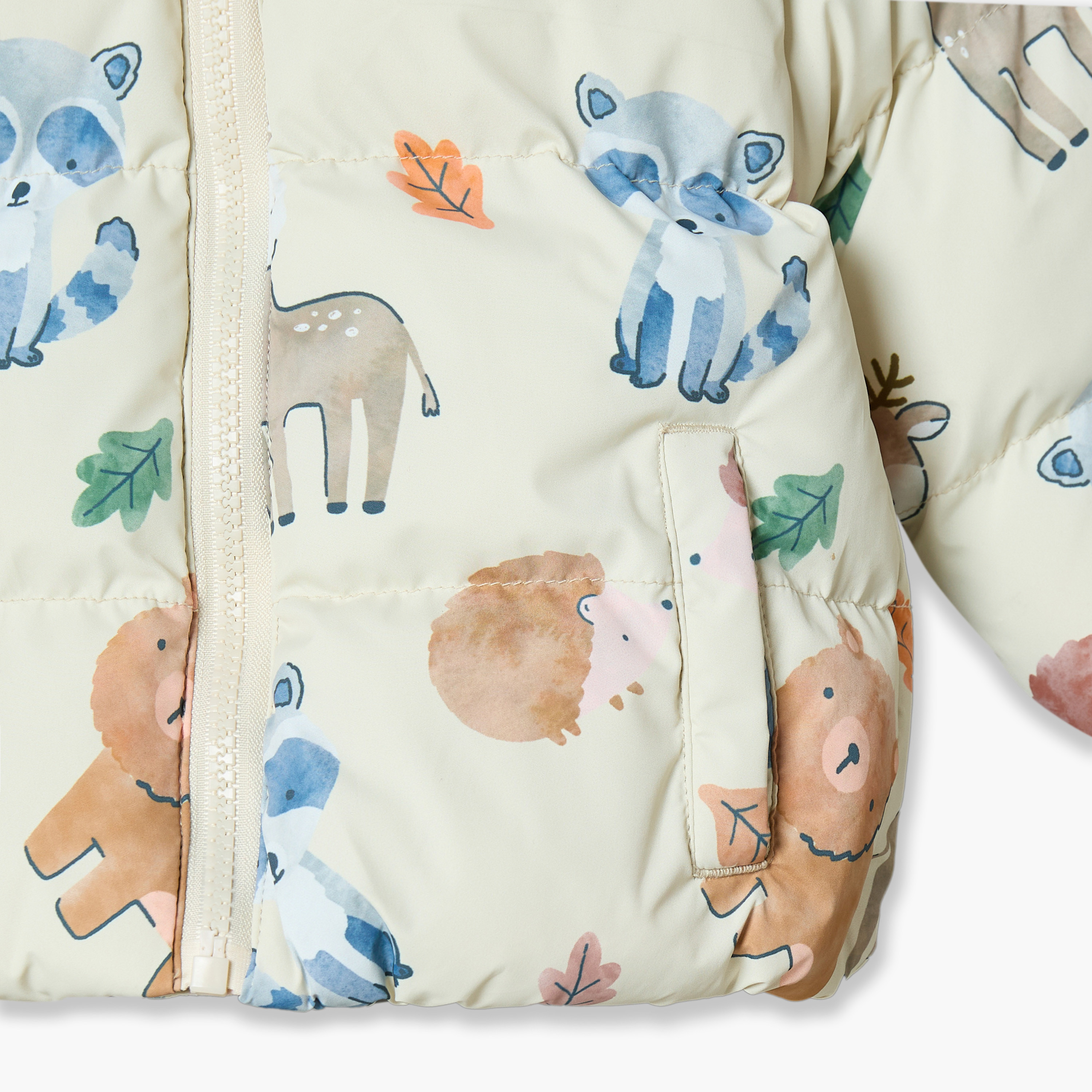Juniors Safari Print Jacket with Zip Closure-baby-boys-clothing-winterwear-jacketsandblazers-image-6