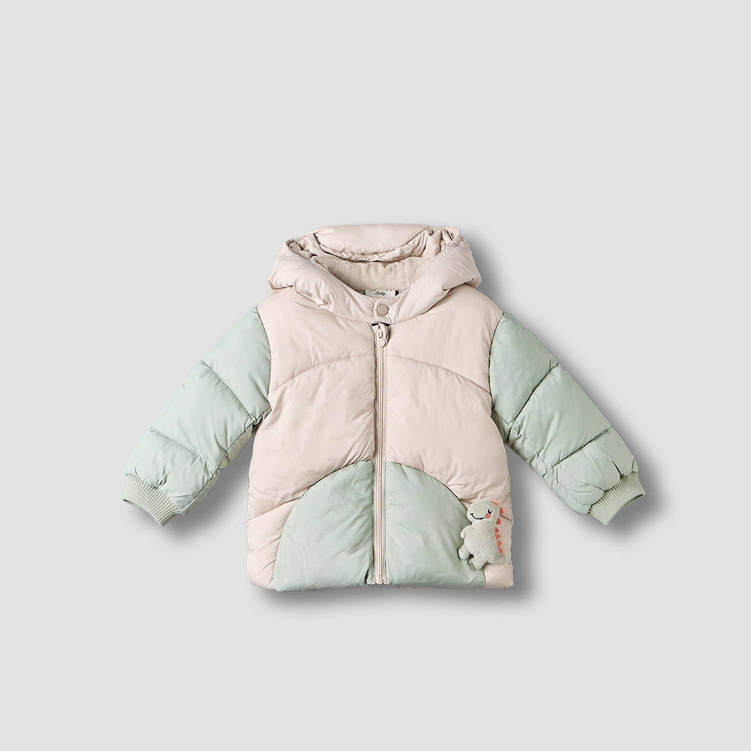 جاكيت بقبعة وتزيينات ديناصور من جونيورز-baby-boys-clothing-winterwear-jacketsandblazers-image-1