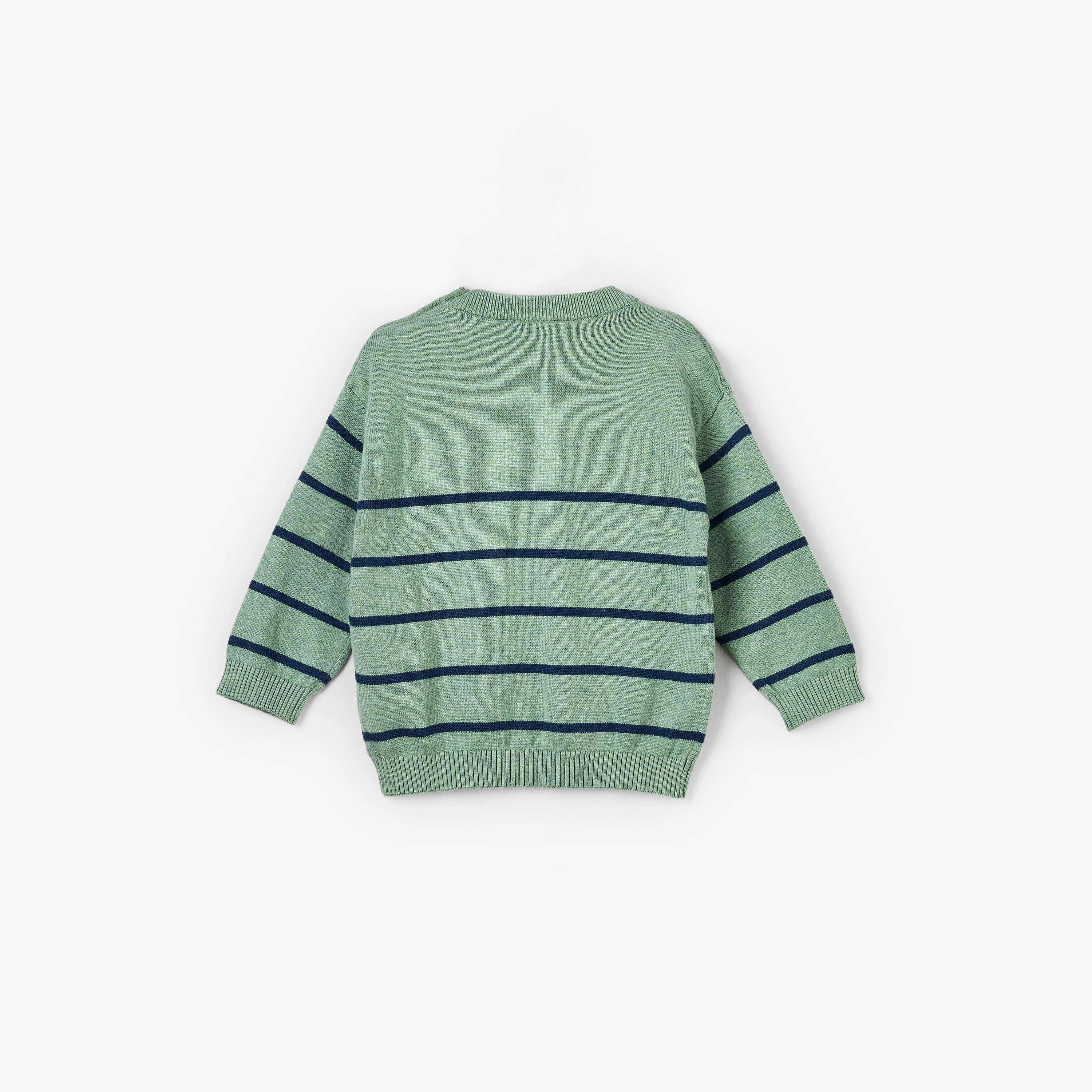 Juniors Crew Neck Sweater with Panda Applique-baby-boys-clothing-winterwear-jumpersandcardigans-image-3