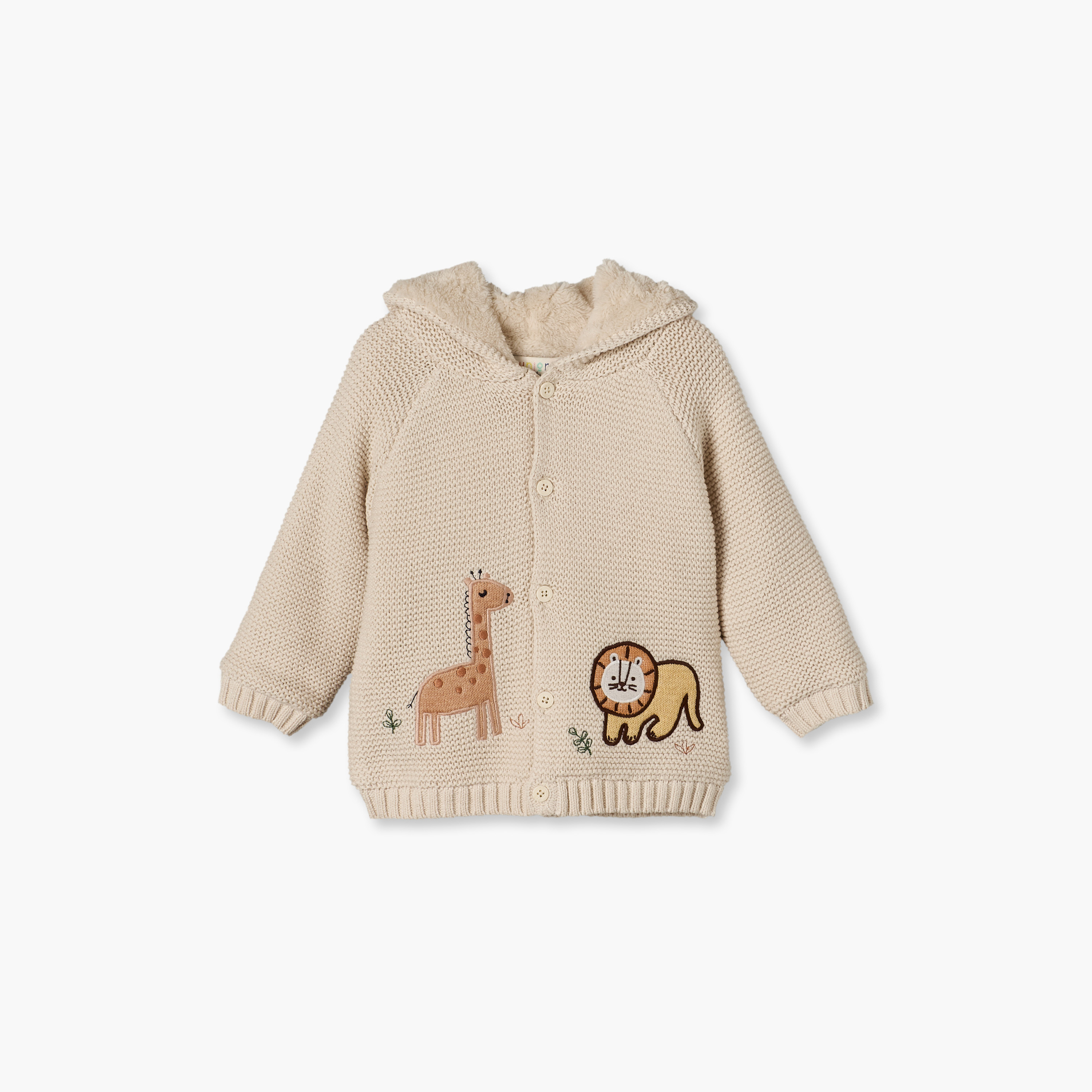 كارديجان بقبعة وأكمام طويلة من جونيورز-baby-boys-clothing-winterwear-jumpersandcardigans-image-2