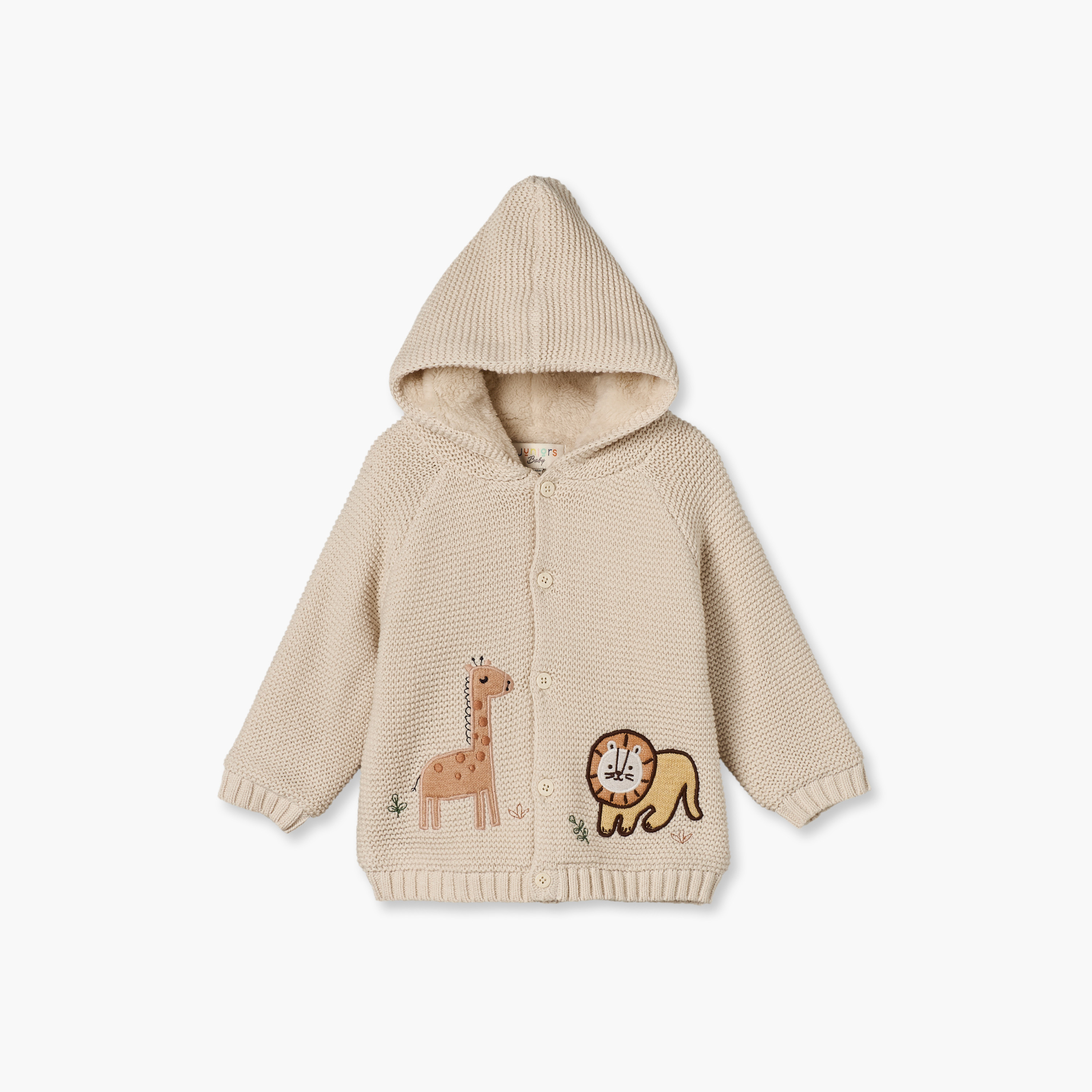 كارديجان بقبعة وأكمام طويلة من جونيورز-baby-boys-clothing-winterwear-jumpersandcardigans-image-3