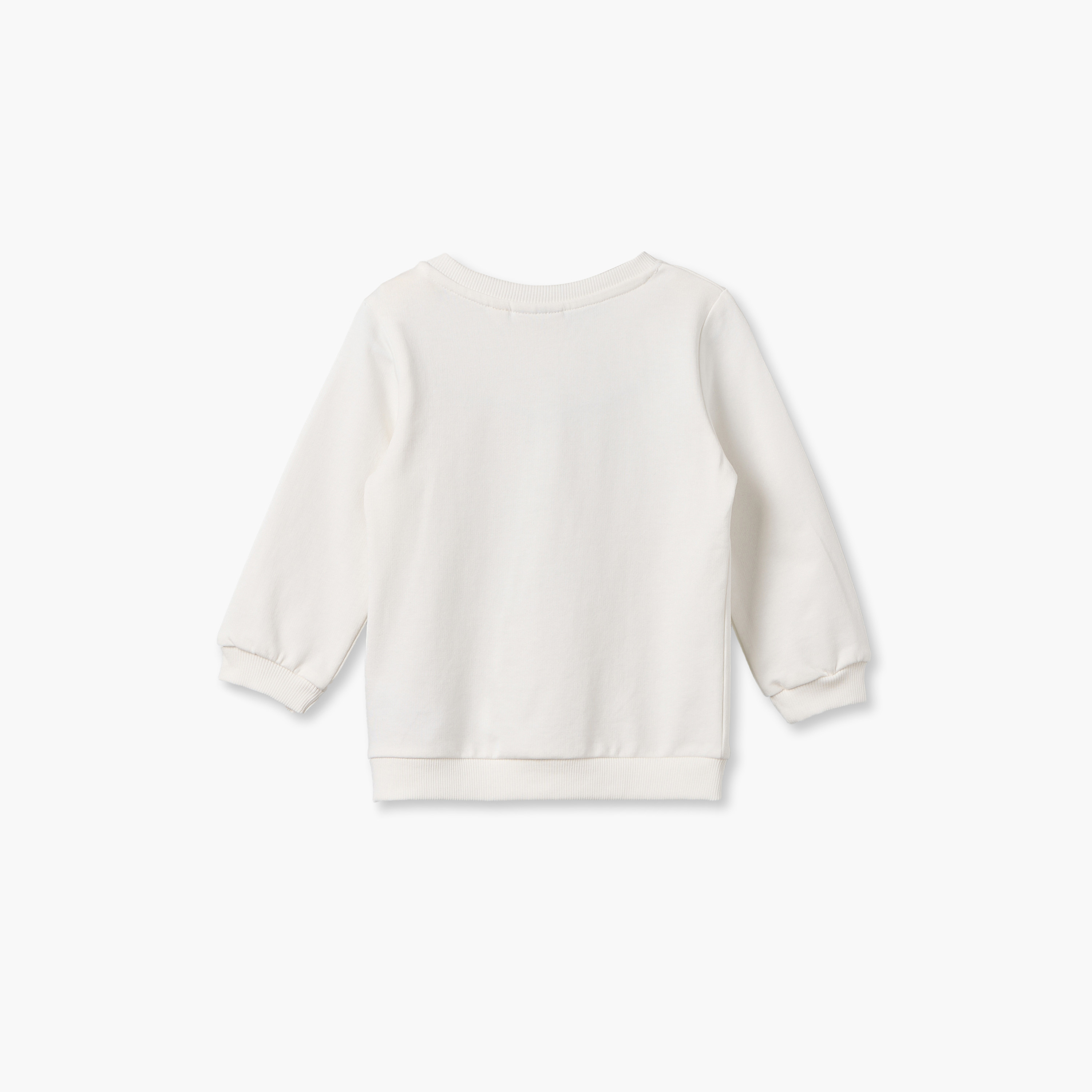 Juniors Printed Sweatshirt with Long Sleeves-baby-boys-clothing-winterwear-sweatshirts-image-3