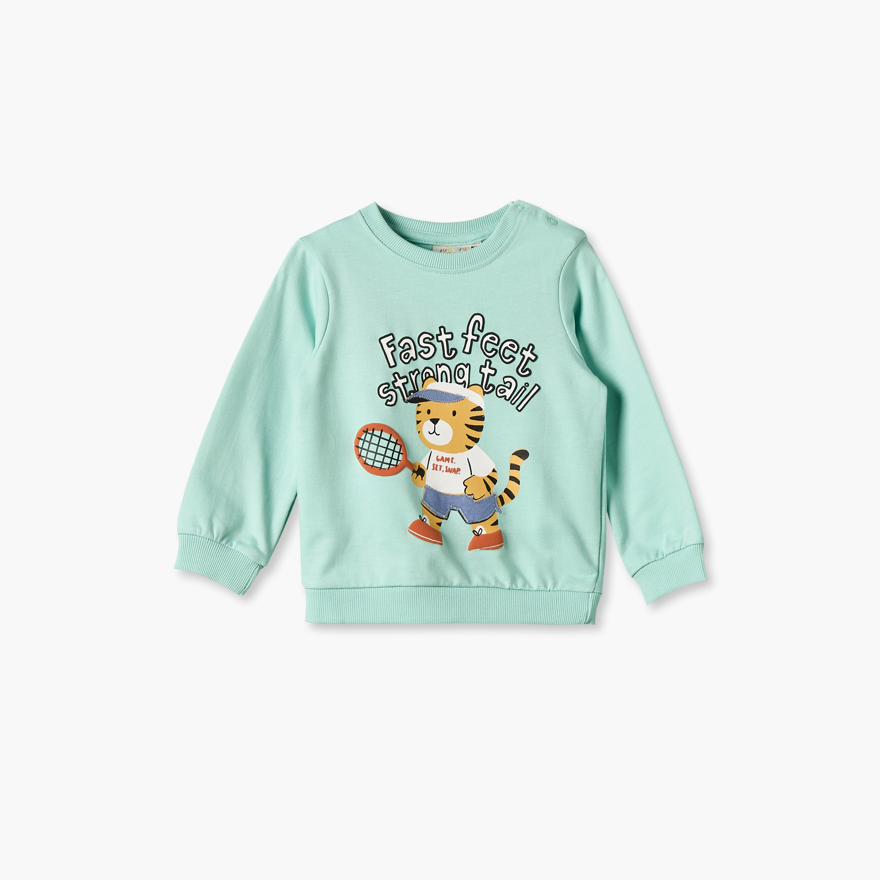 سويت شيرت بأكمام طويلة وطبعات من جونيورز-baby-boys-clothing-winterwear-sweatshirts-image-1