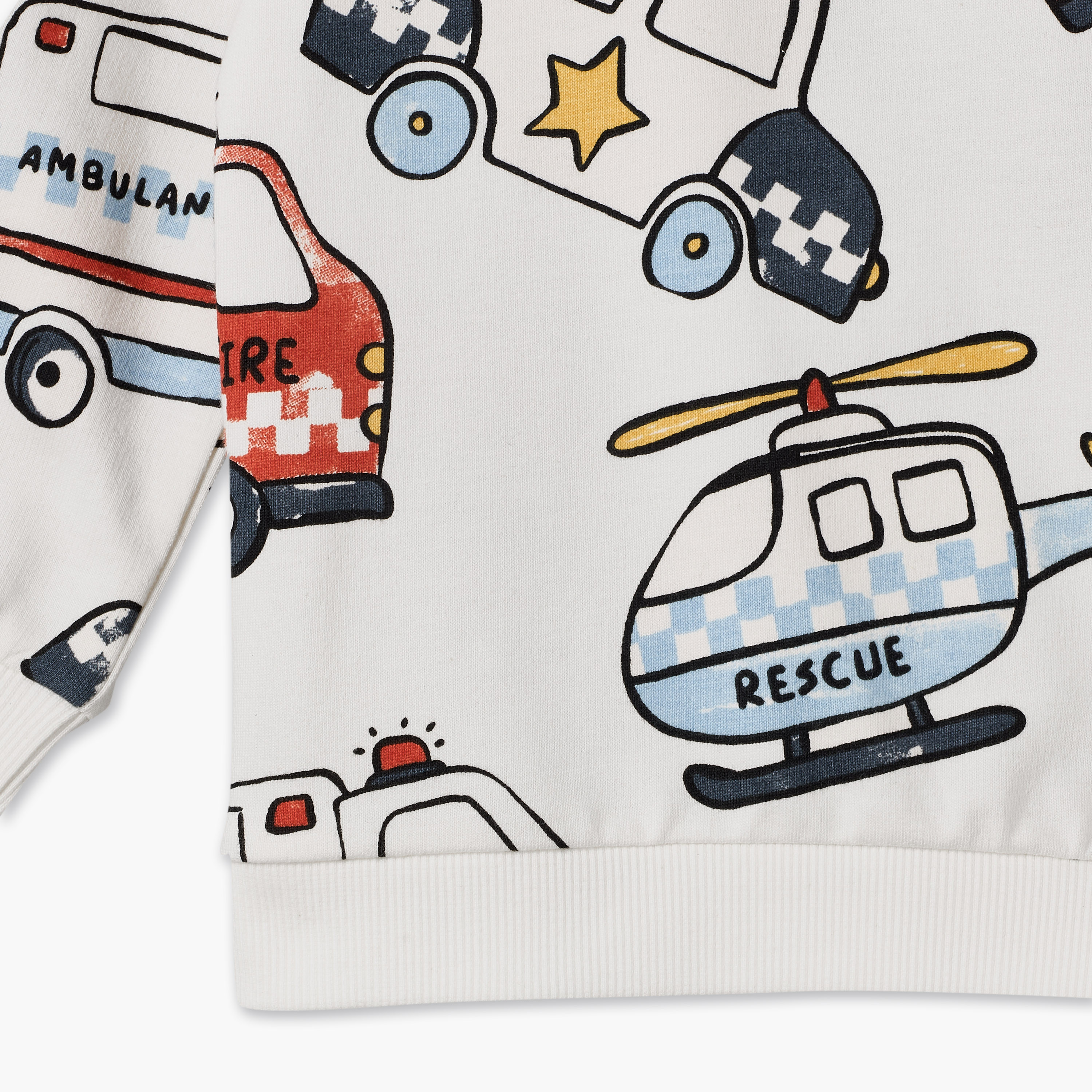 سويت شيرت بطبعات مركبات الإنقاذ وأكمام طويلة من جونيورز-baby-boys-clothing-winterwear-jacketsandblazers-image-4