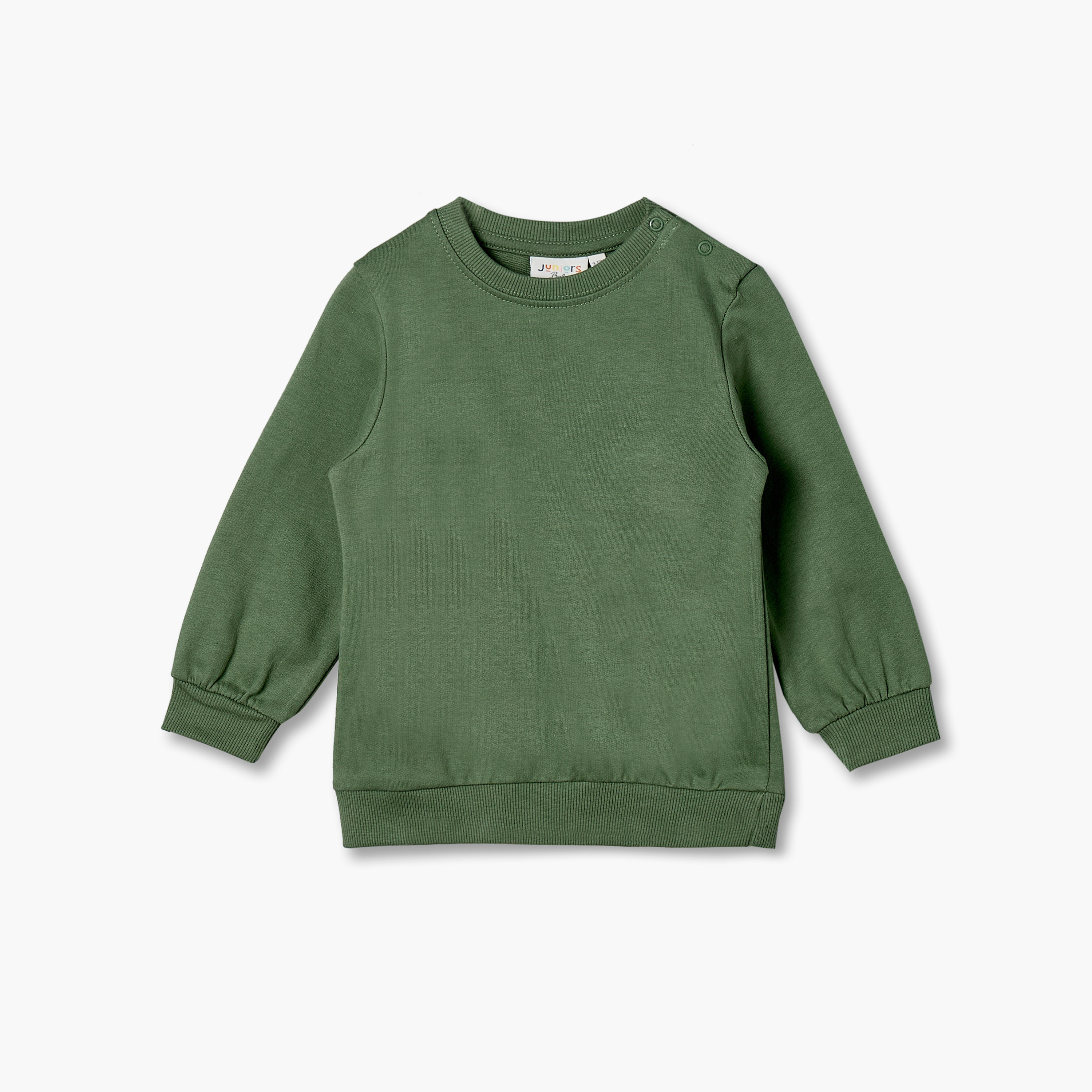Pack of 2 Juniors Crew Neck Cotton Sweatshirts-baby-boys-clothing-winterwear-sweatshirts-image-2
