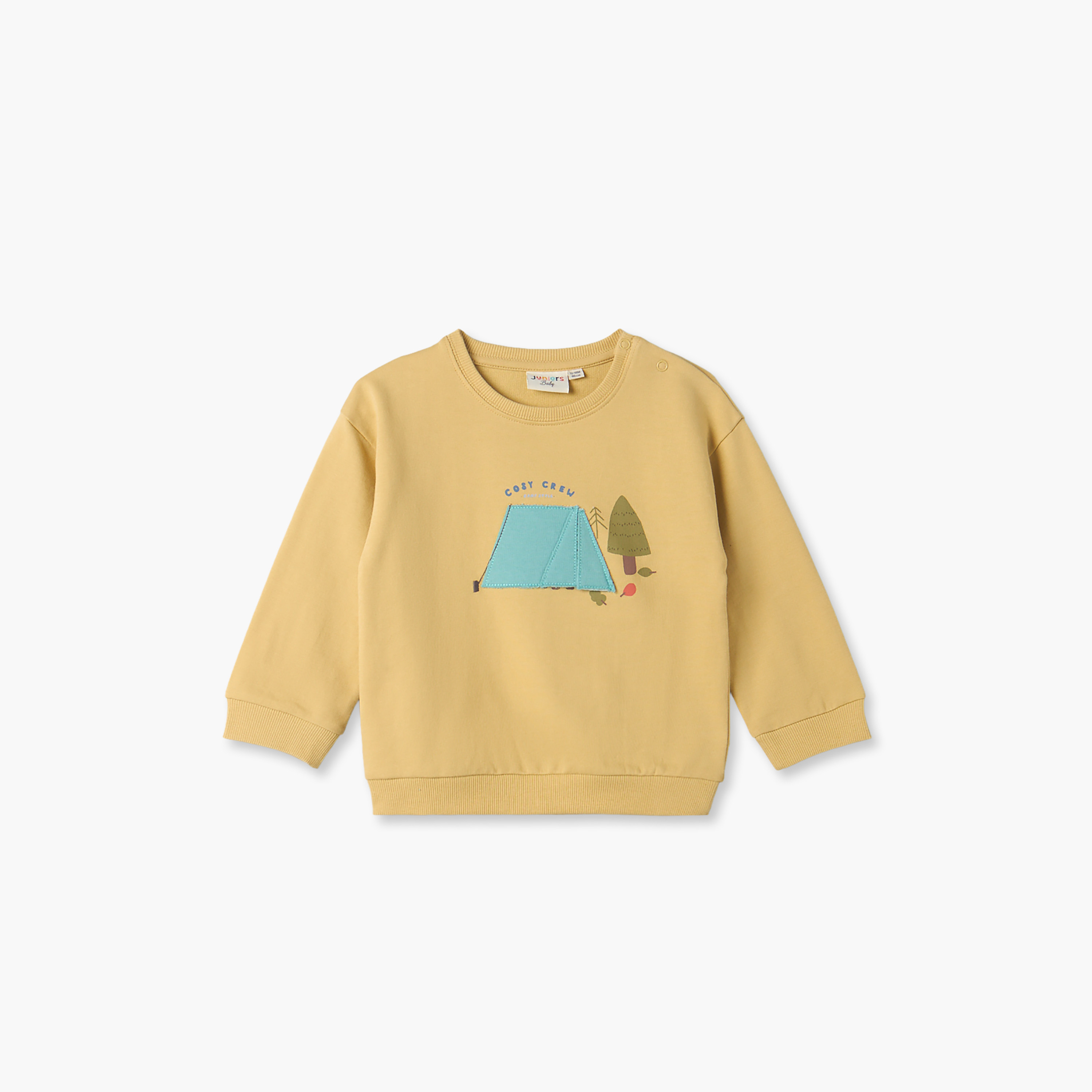 طقم من 2 - سويتشيرت بياقة ضيقة وطبعات سفاري من جونيورز-baby-boys-clothing-winterwear-sweatshirts-image-4