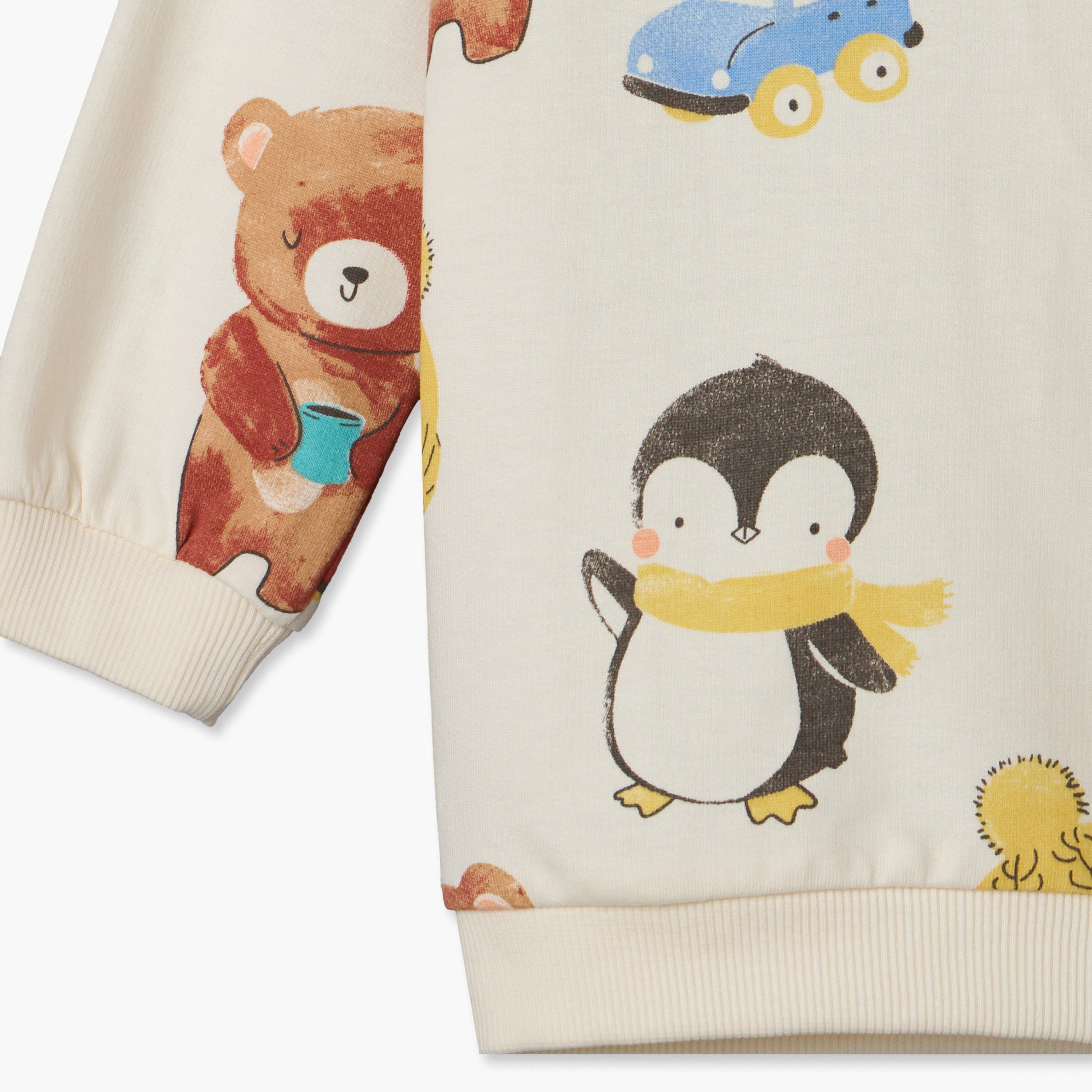 سويت شيرت قطن بأكمام طويلة وطبعات من جونيورز-baby-boys-clothing-winterwear-sweatshirts-image-5