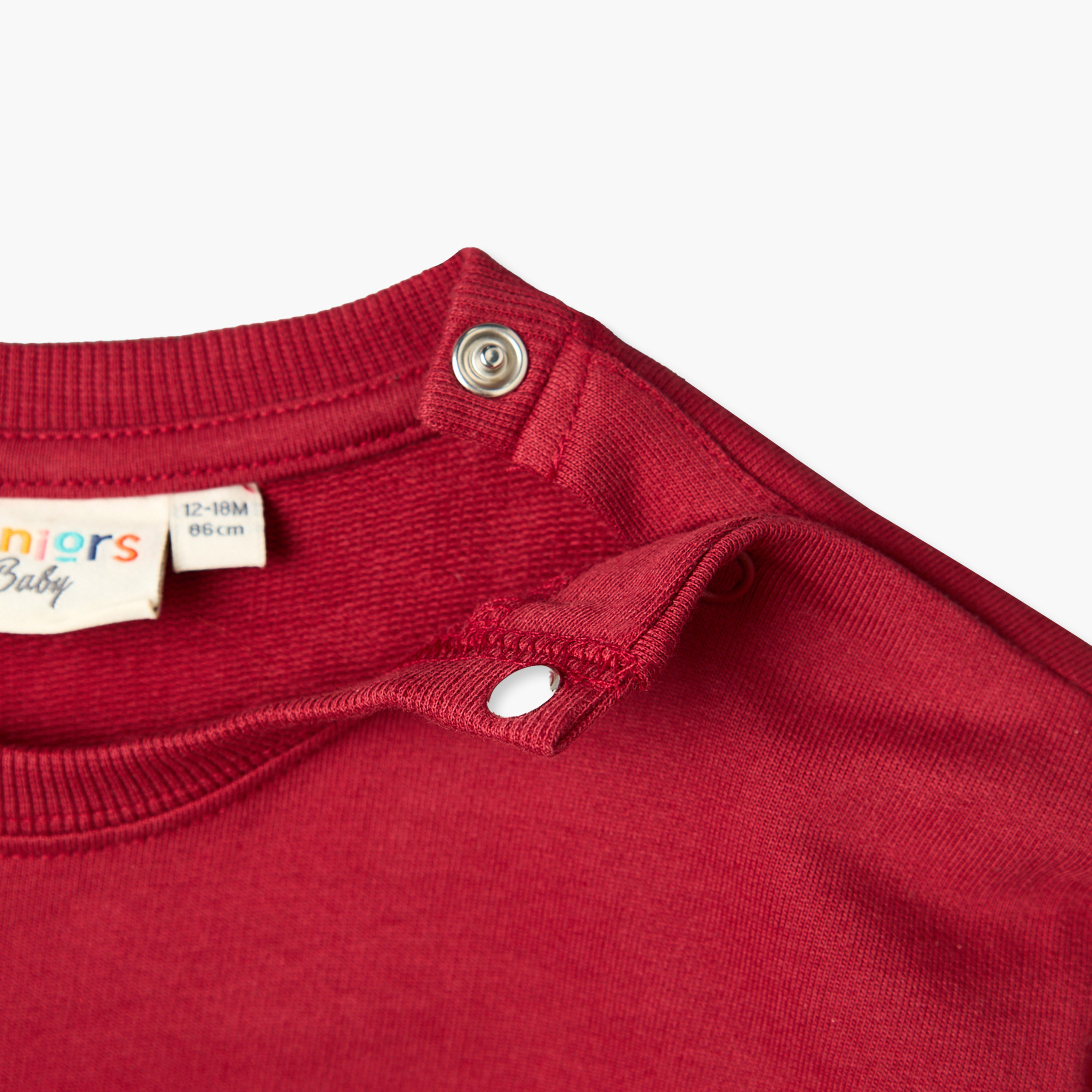 سويت شيرت بياقة مستديرة وأزرار إغلاق كبس من جونيورز - قطعتين-baby-boys-clothing-winterwear-sweatshirts-image-7