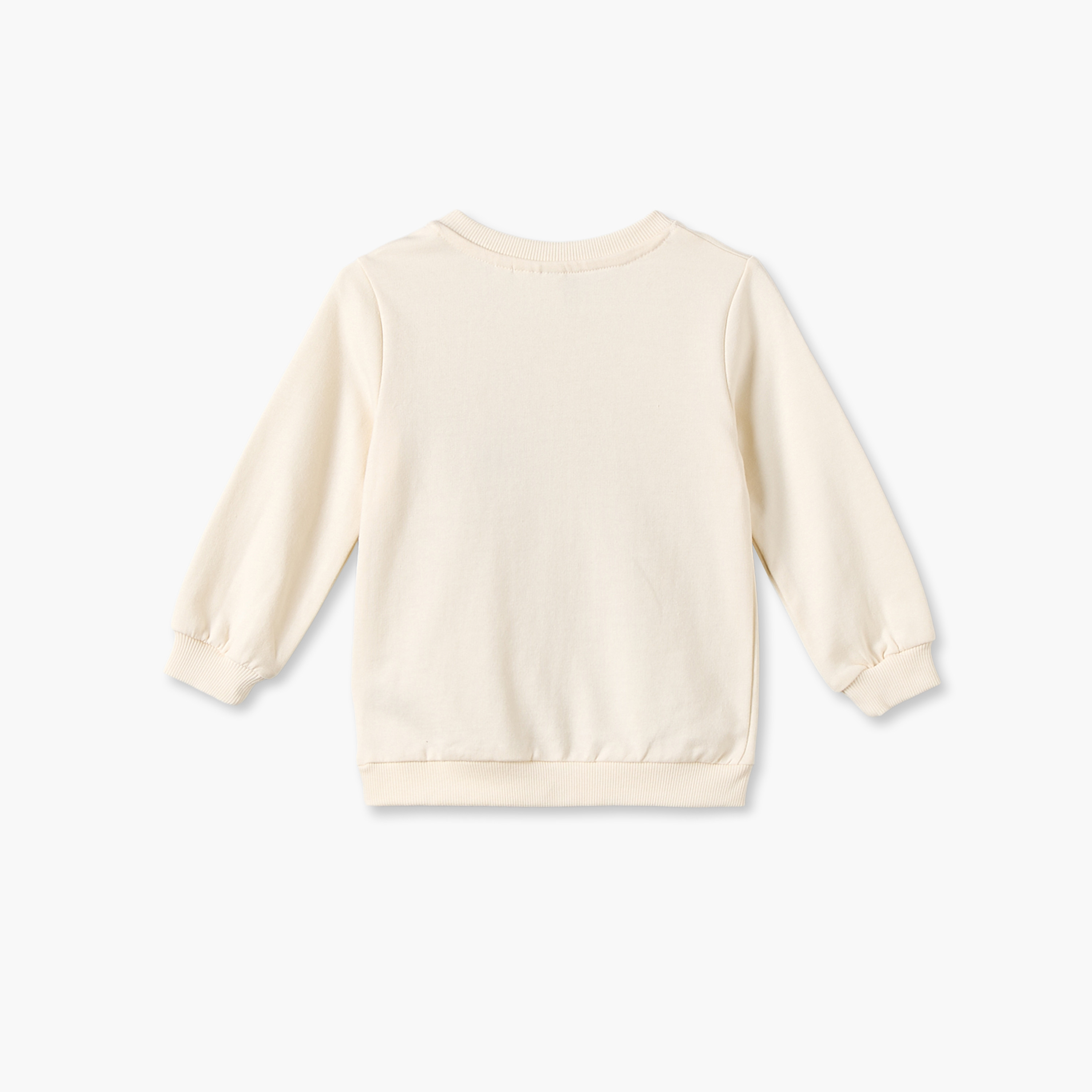 Juniors Graphic Print Sweatshirt with Long Sleeves-baby-boys-clothing-winterwear-sweatshirts-image-2