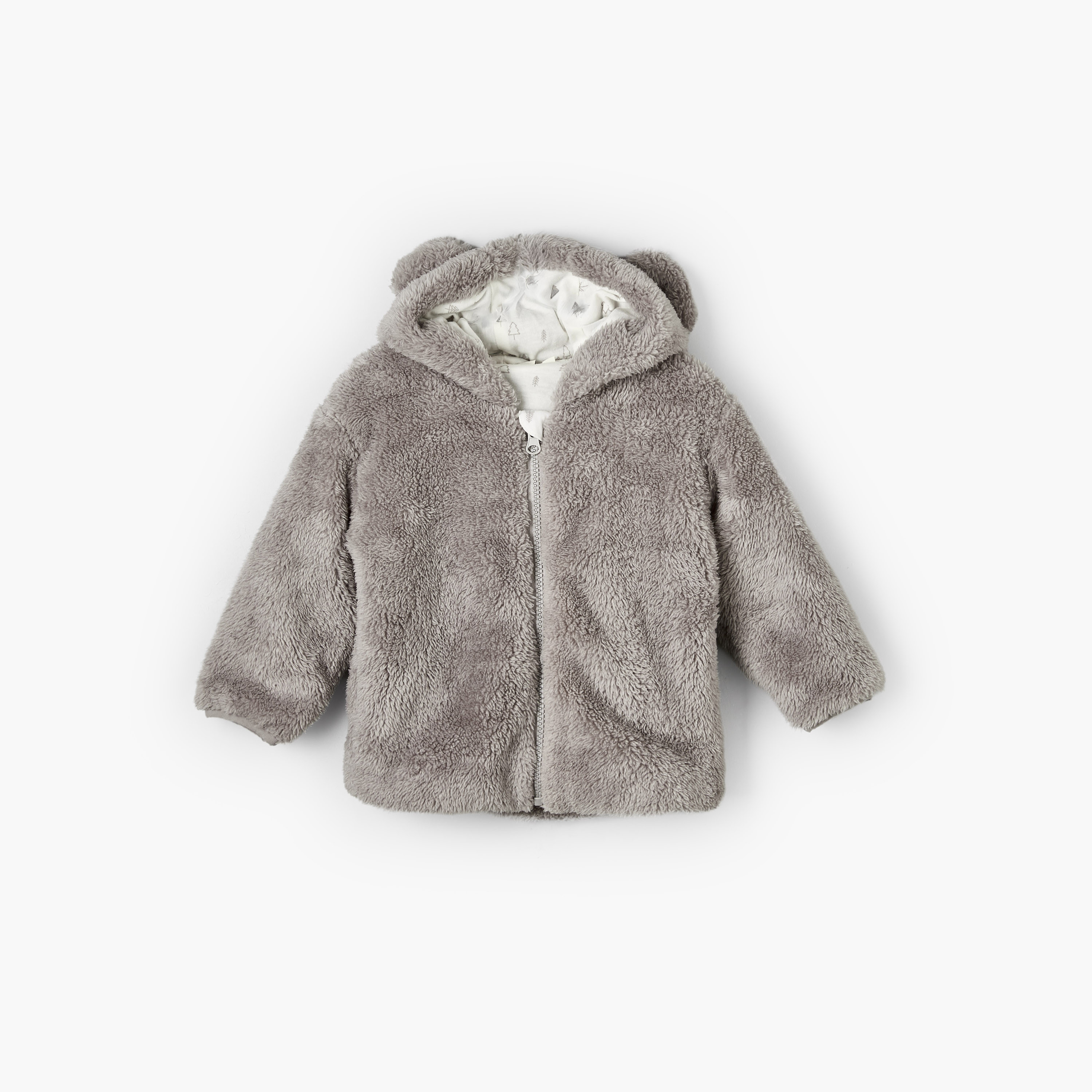 Juniors Hooded Jacket with Zip Closure-baby-boys-clothing-winterwear-jacketsandblazers-image-2