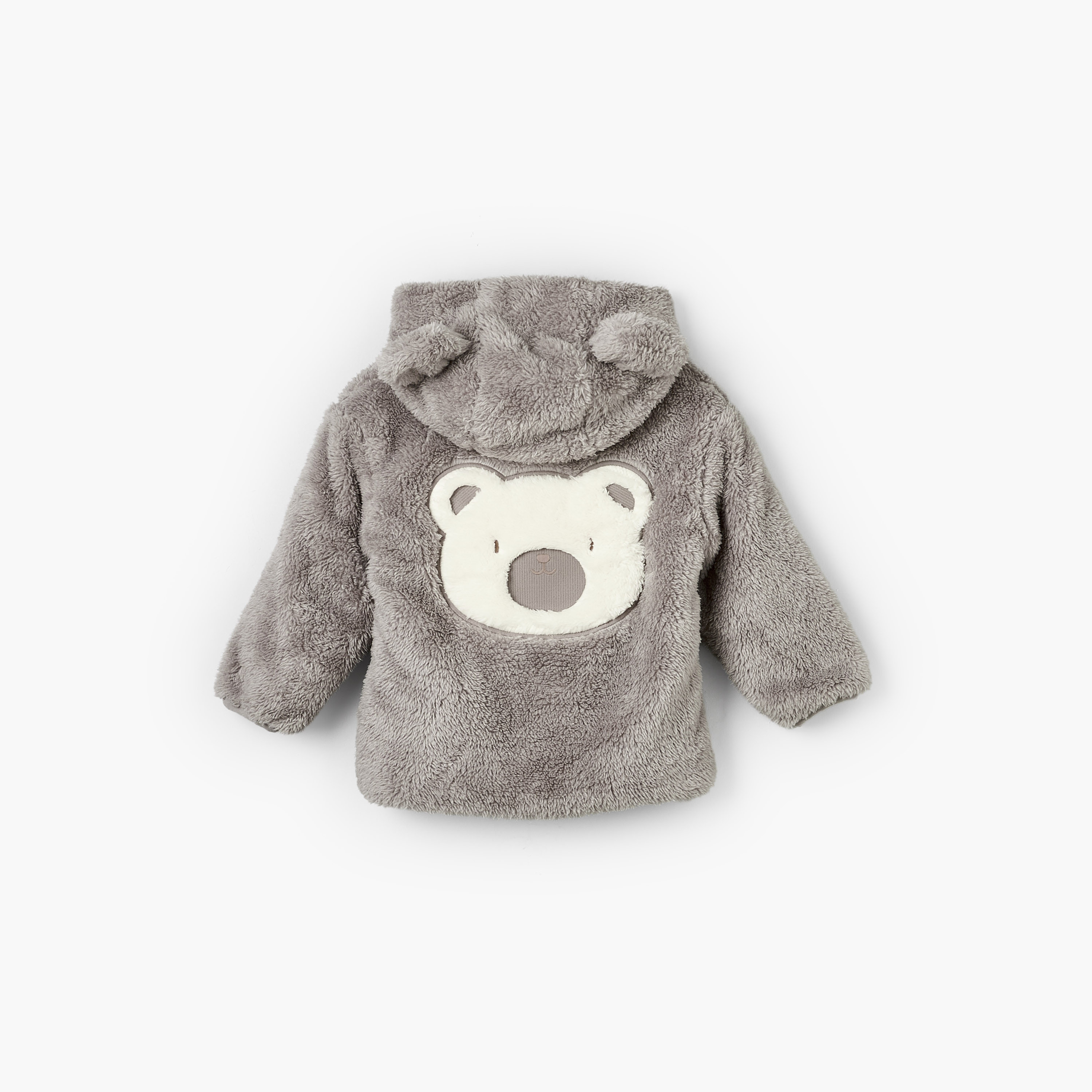 Juniors Hooded Jacket with Zip Closure-baby-boys-clothing-winterwear-jacketsandblazers-image-3