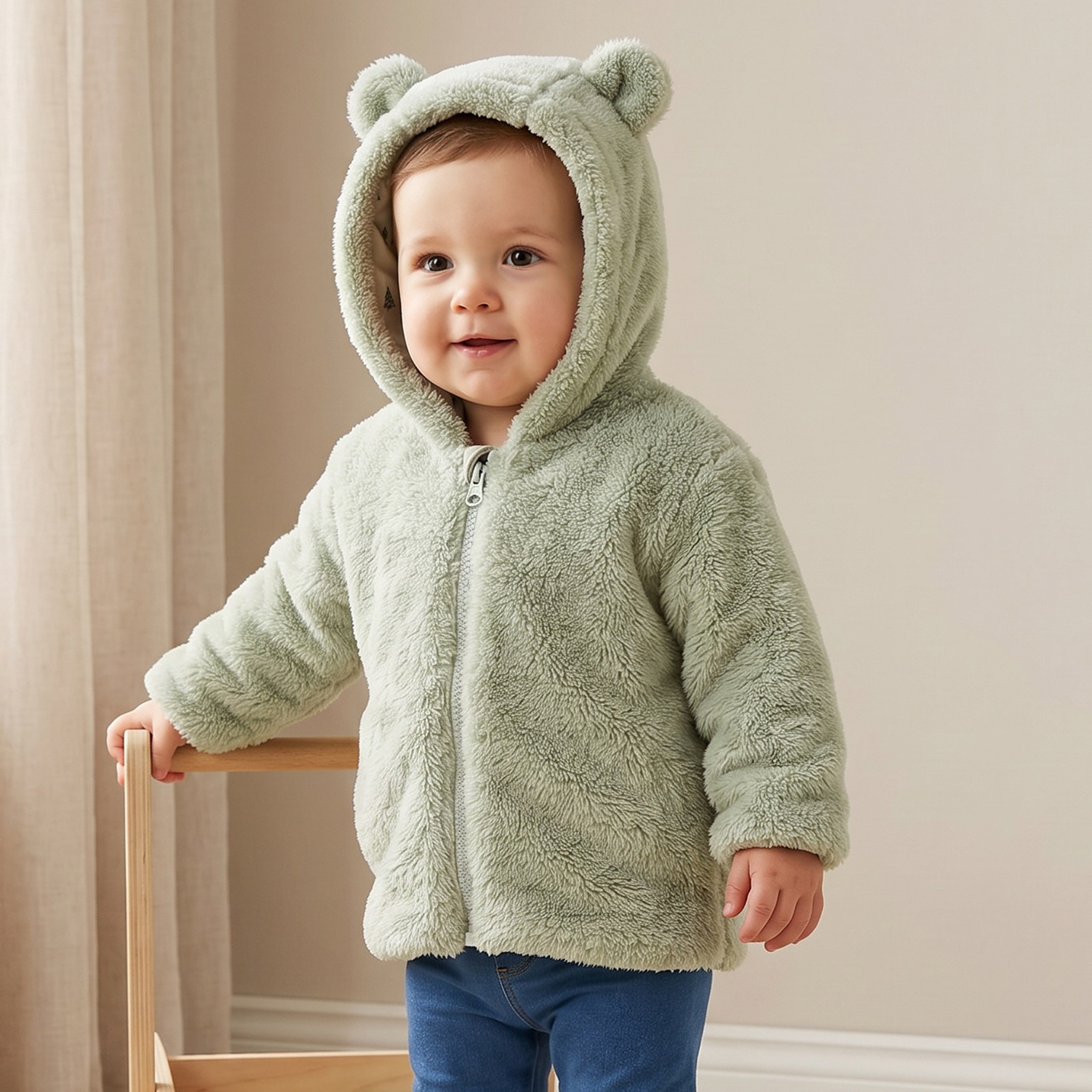 Juniors Hooded Jacket with Zip Closure-baby-boys-clothing-winterwear-jacketsandblazers-image-1