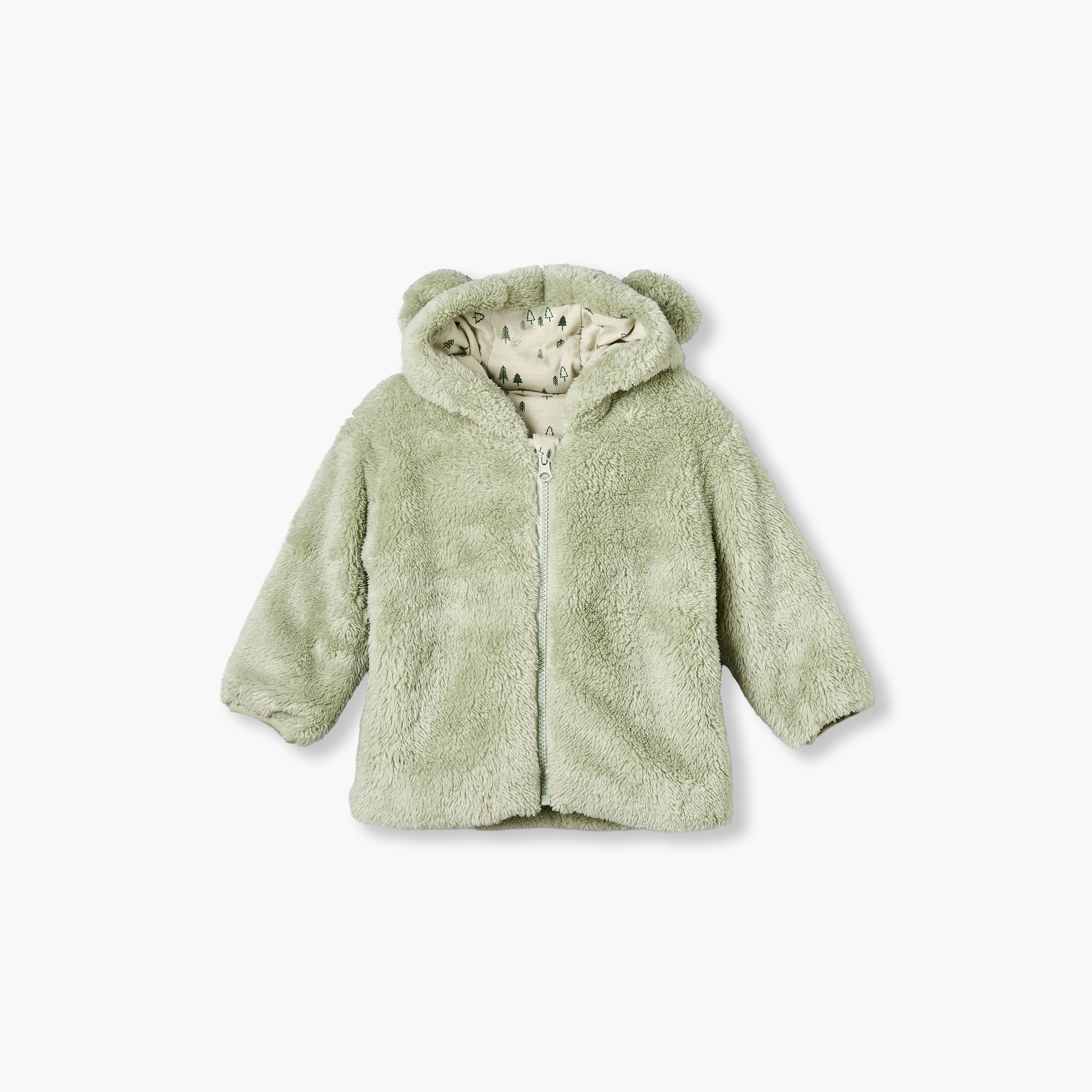Juniors Hooded Jacket with Zip Closure-baby-boys-clothing-winterwear-jacketsandblazers-image-2