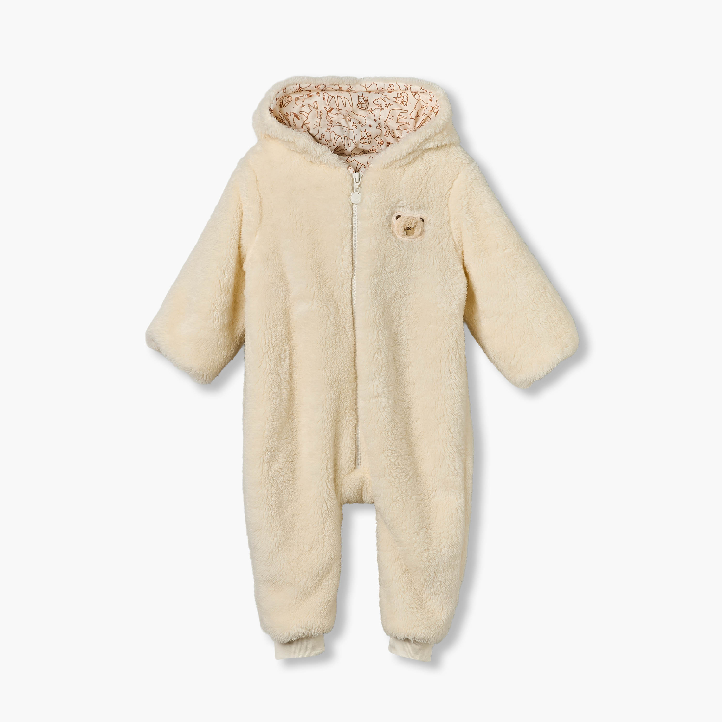 أوفرول بغطاء رأس من القطيفة وتفصيلة تطريز من جونيورز-baby-boys-clothing-nightwear-sleepsuits-image-2