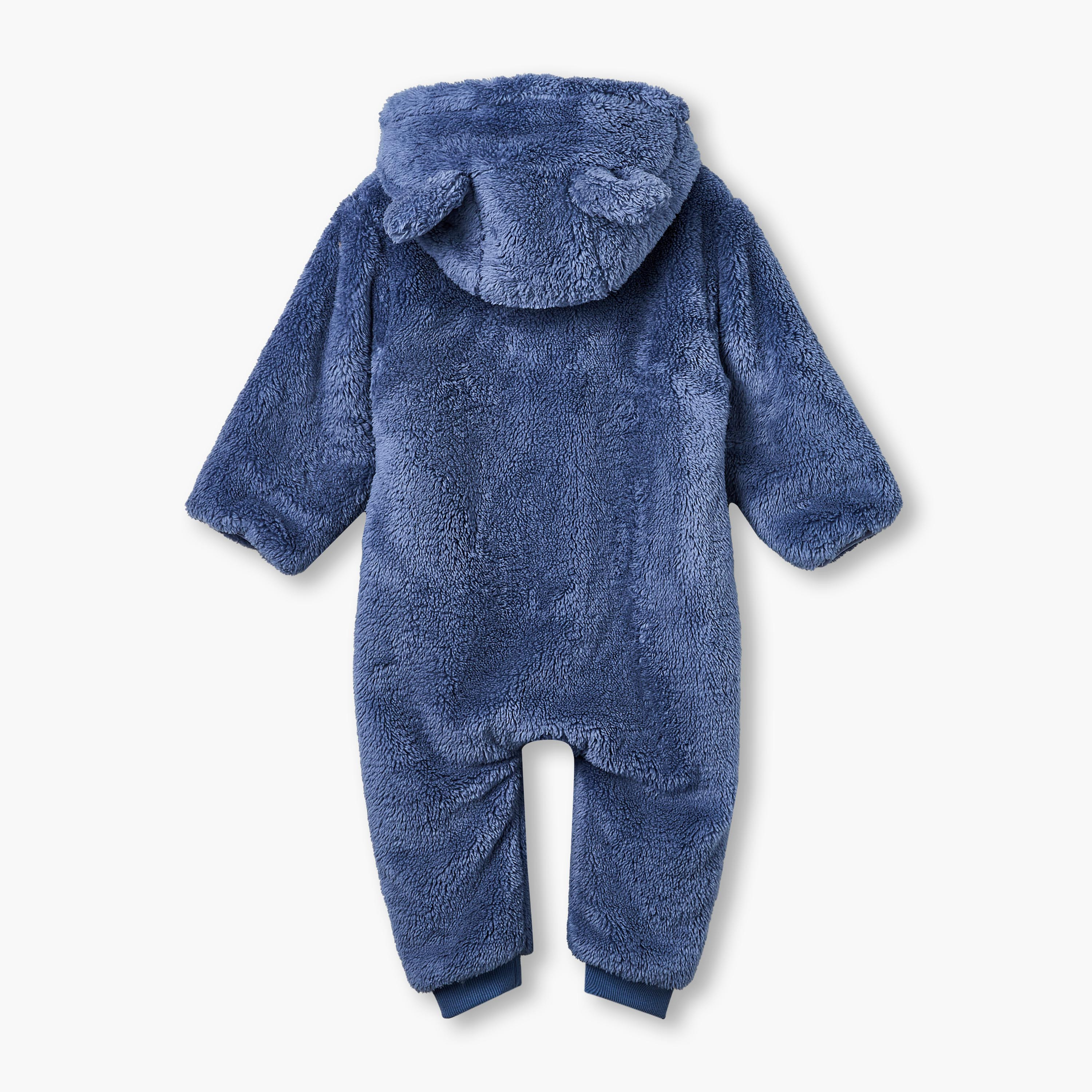 أوفرول بغطاء رأس من القطيفة وتفصيلة تطريز من جونيورز-baby-boys-clothing-nightwear-sleepsuits-image-3