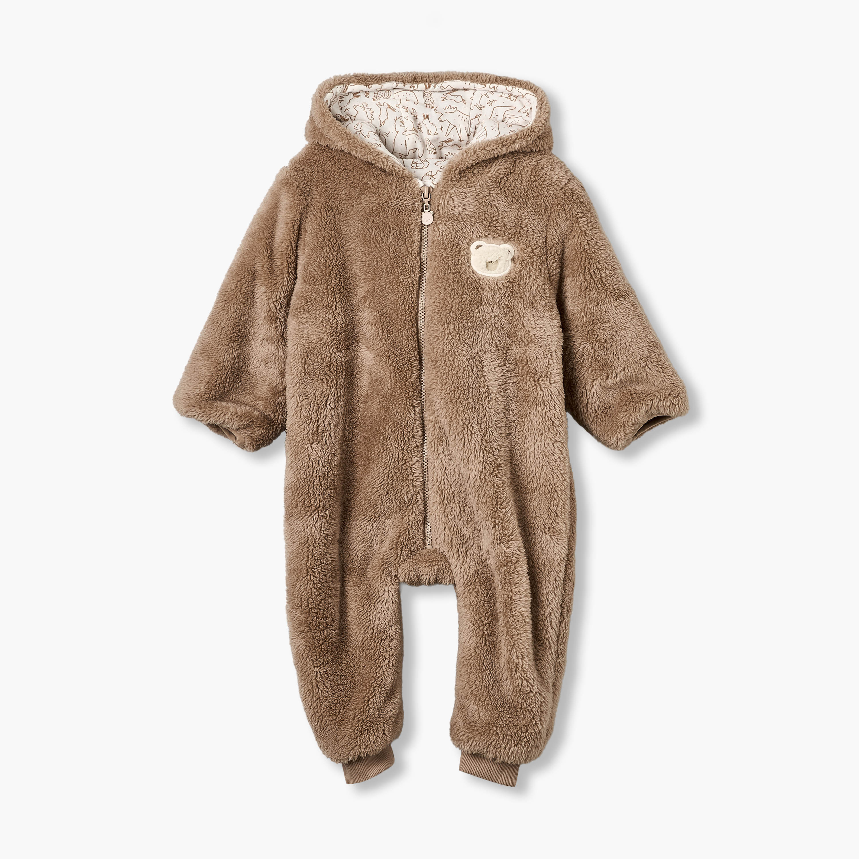أوفرول بغطاء رأس من القطيفة وتفصيلة تطريز من جونيورز-baby-boys-clothing-nightwear-sleepsuits-image-2