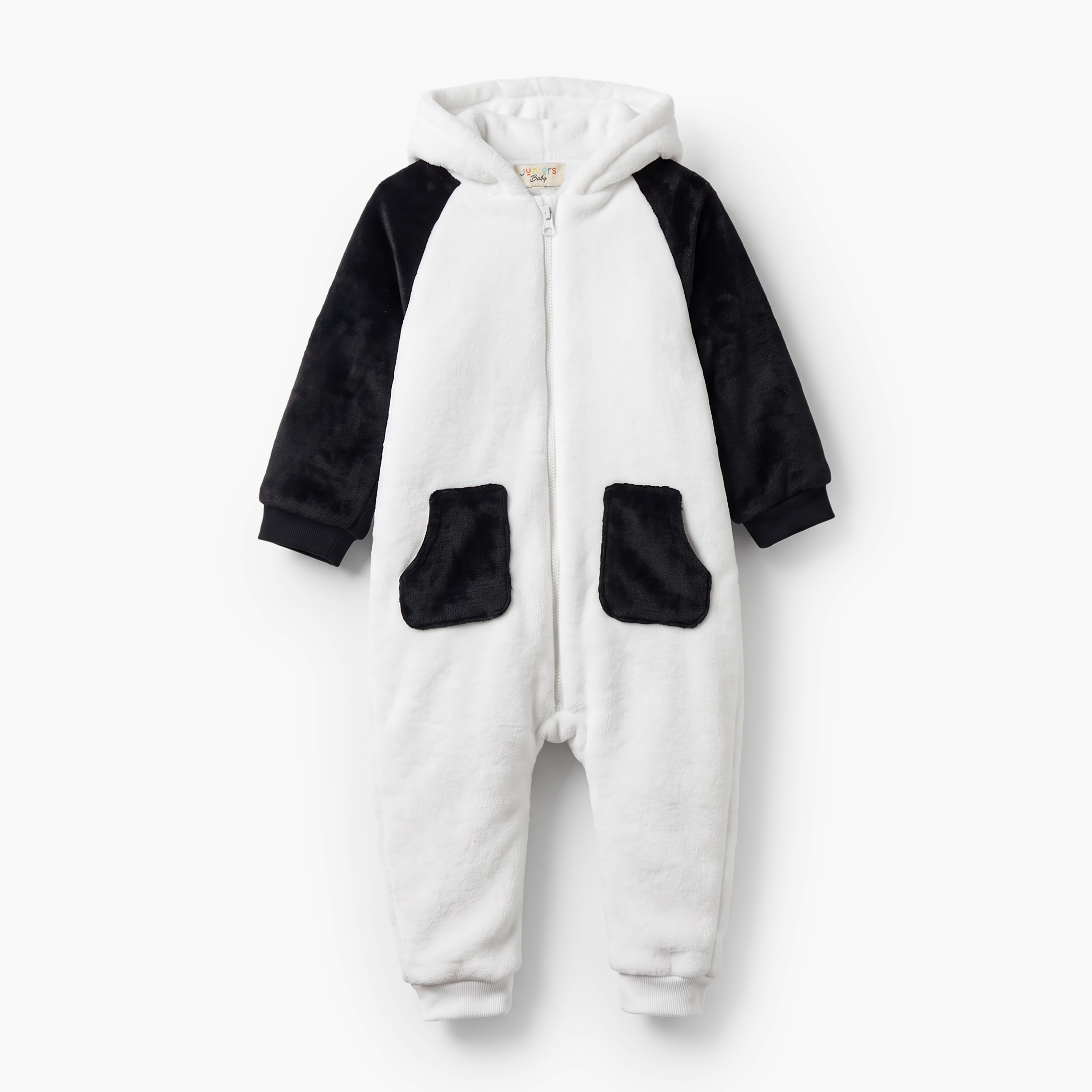 أفرول بأكمام طويلة وقبعة بتصميم باندا من جونيورز-baby-boys-clothing-nightwear-sleepsuits-image-2