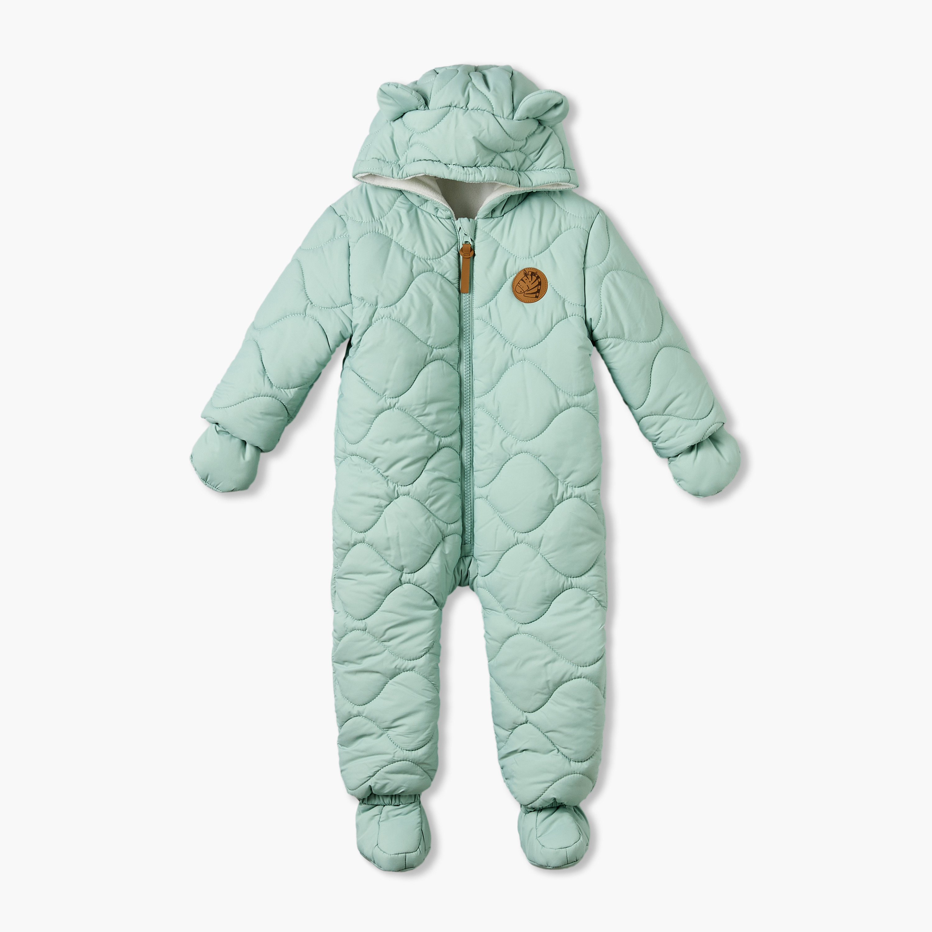 Juniors Hooded Winter Coverall with Removable Mittens-baby-boys-clothing-winterwear-sleepsuits-image-2