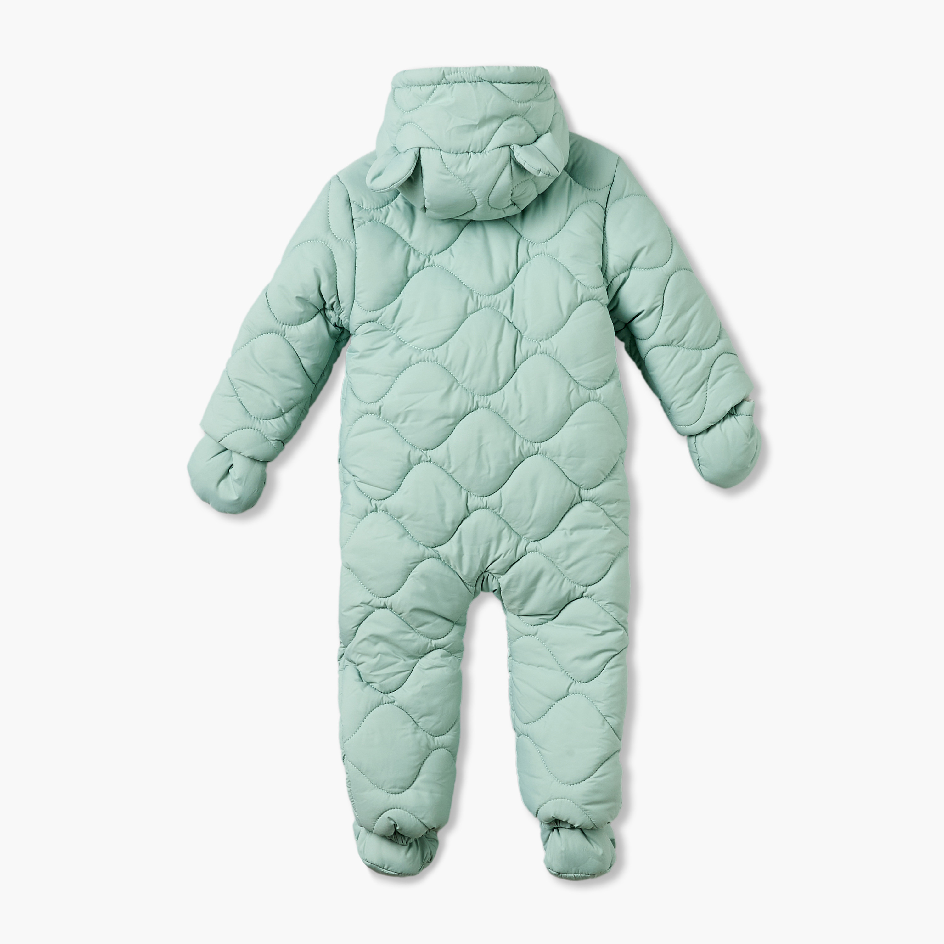 Juniors Hooded Winter Coverall with Removable Mittens-baby-boys-clothing-winterwear-sleepsuits-image-3