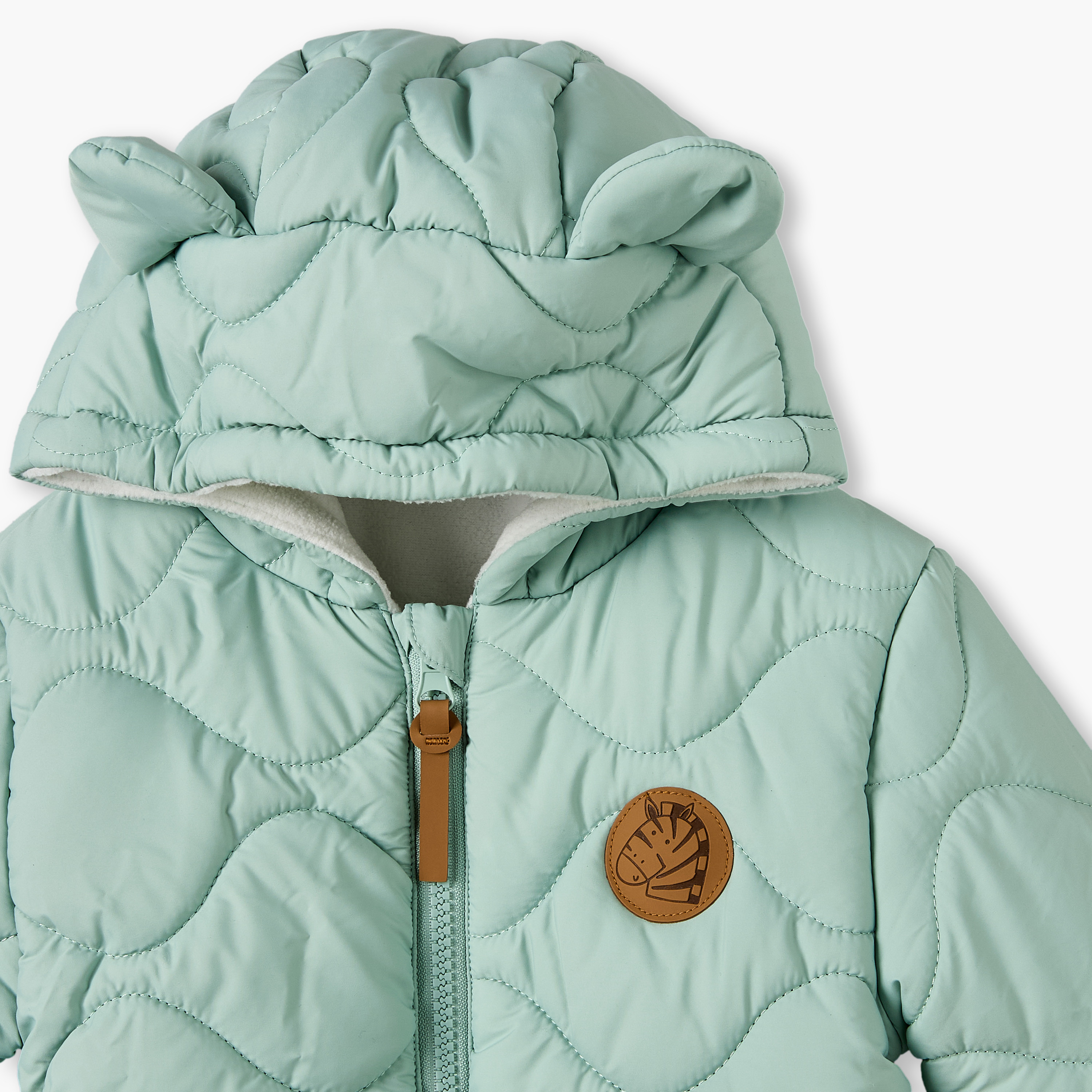 Juniors Hooded Winter Coverall with Removable Mittens-baby-boys-clothing-winterwear-sleepsuits-image-4