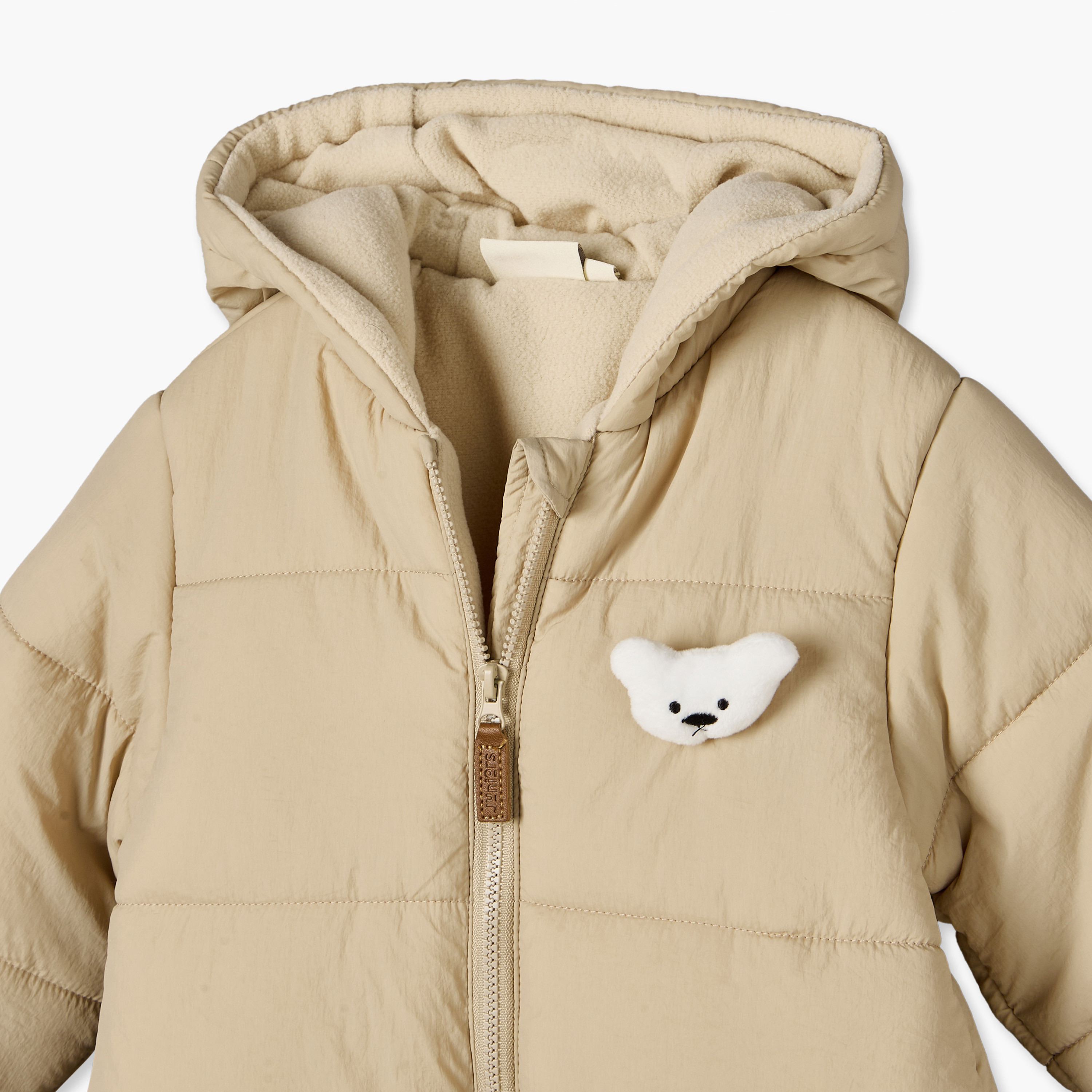 Juniors Hooded Neck Long Sleeves Coverall with Ear Applique-baby-boys-clothing-nightwear-sleepsuits-image-4