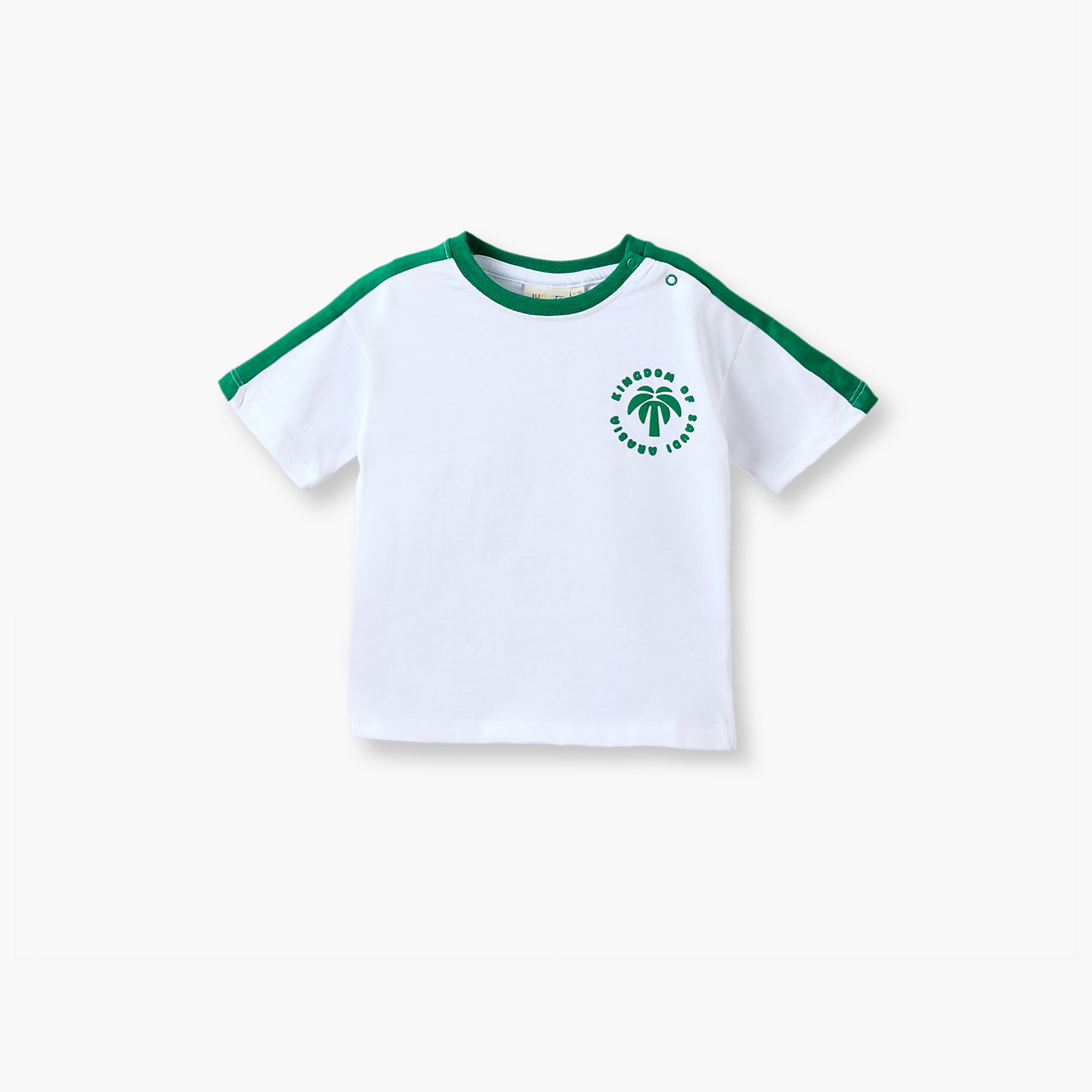 طقم تيشيرت بياقة ضيقة وأكمام قصيرة وشورت بطبعات من جونيورز-baby-boys-clothing-setsandcoords-image-3