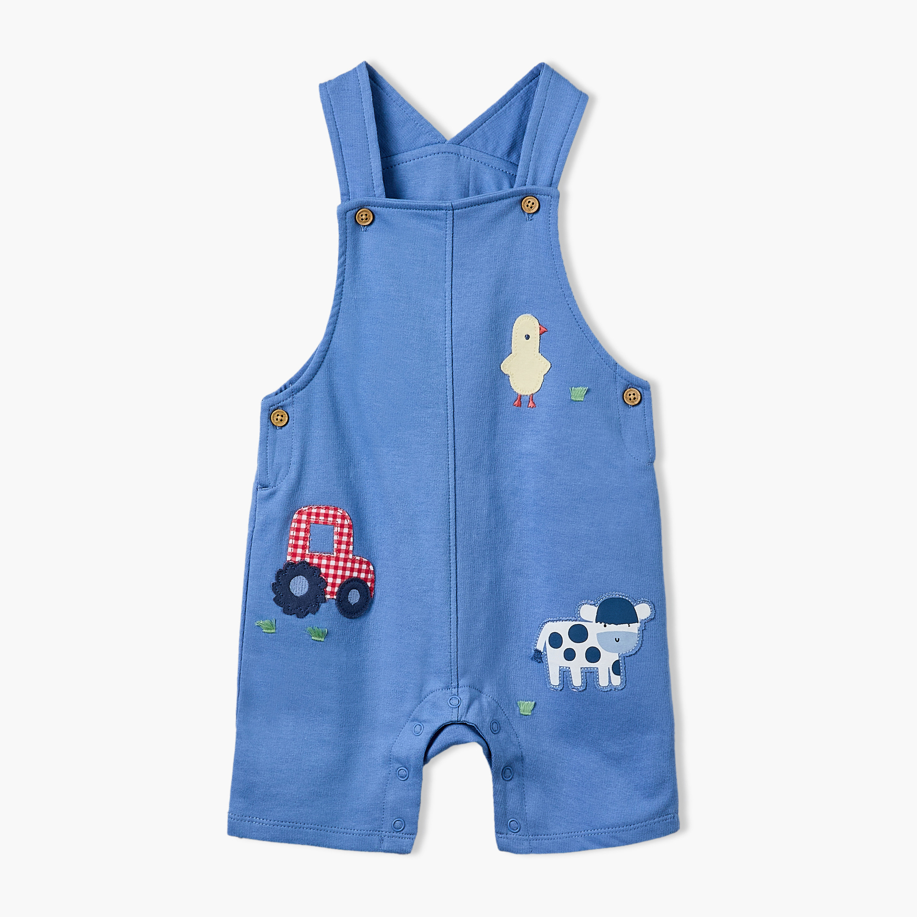 طقم دنغري بزخارف وتيشيرت بأكمام قصيرة وياقة مستديرة من جونيورز-baby-boys-clothing-setsandcoords-image-4
