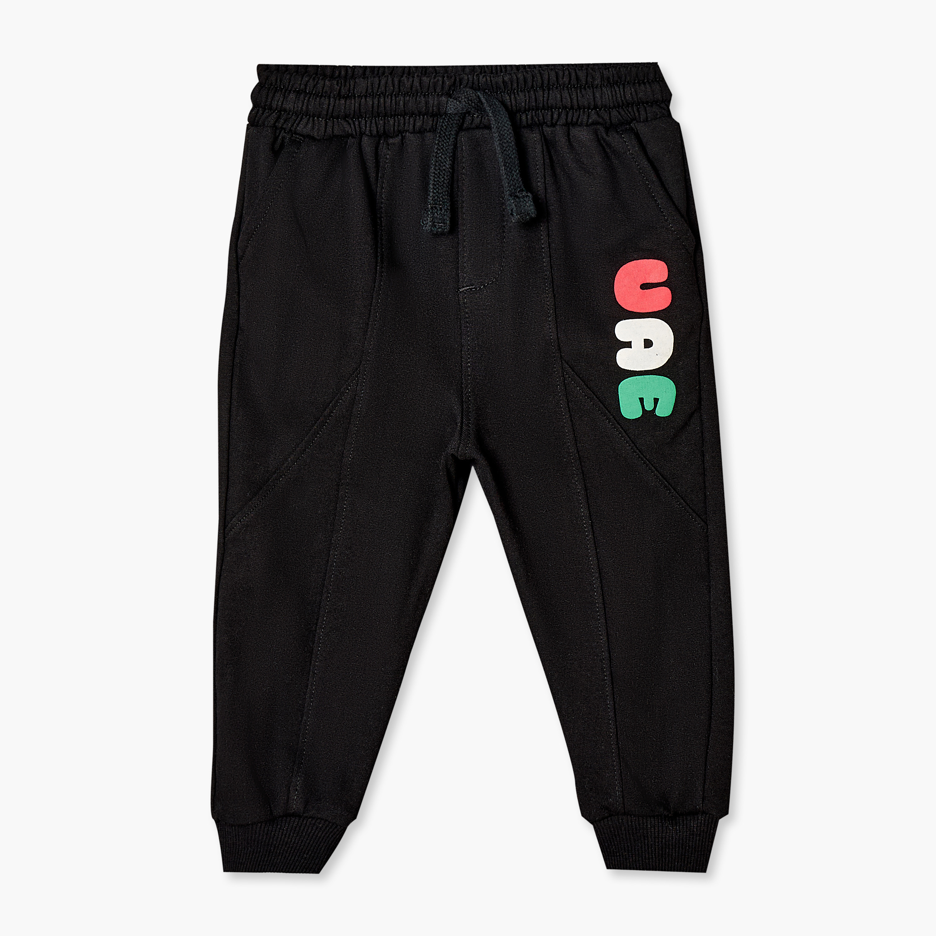 Juniors Cotton Crew Neck Long Sleeves Sweatshirt and Joggers Set with UAE National Day Print-baby-boys-clothing-winterwear-setsandcoords-image-3