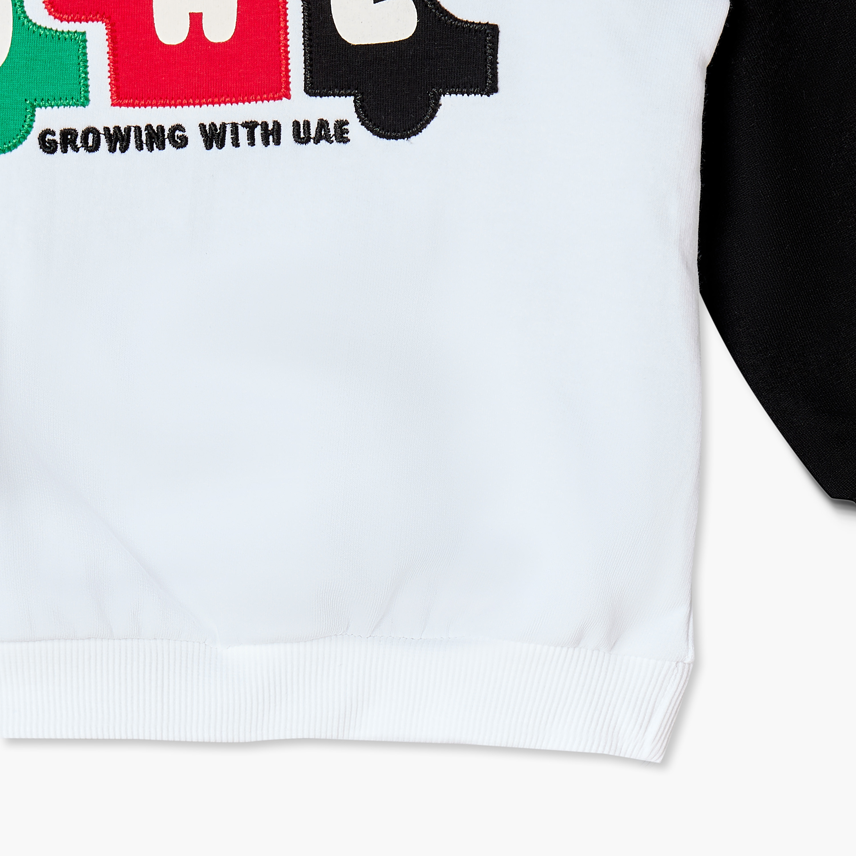 Juniors Cotton Crew Neck Long Sleeves Sweatshirt and Joggers Set with UAE National Day Print-baby-boys-clothing-winterwear-setsandcoords-image-7