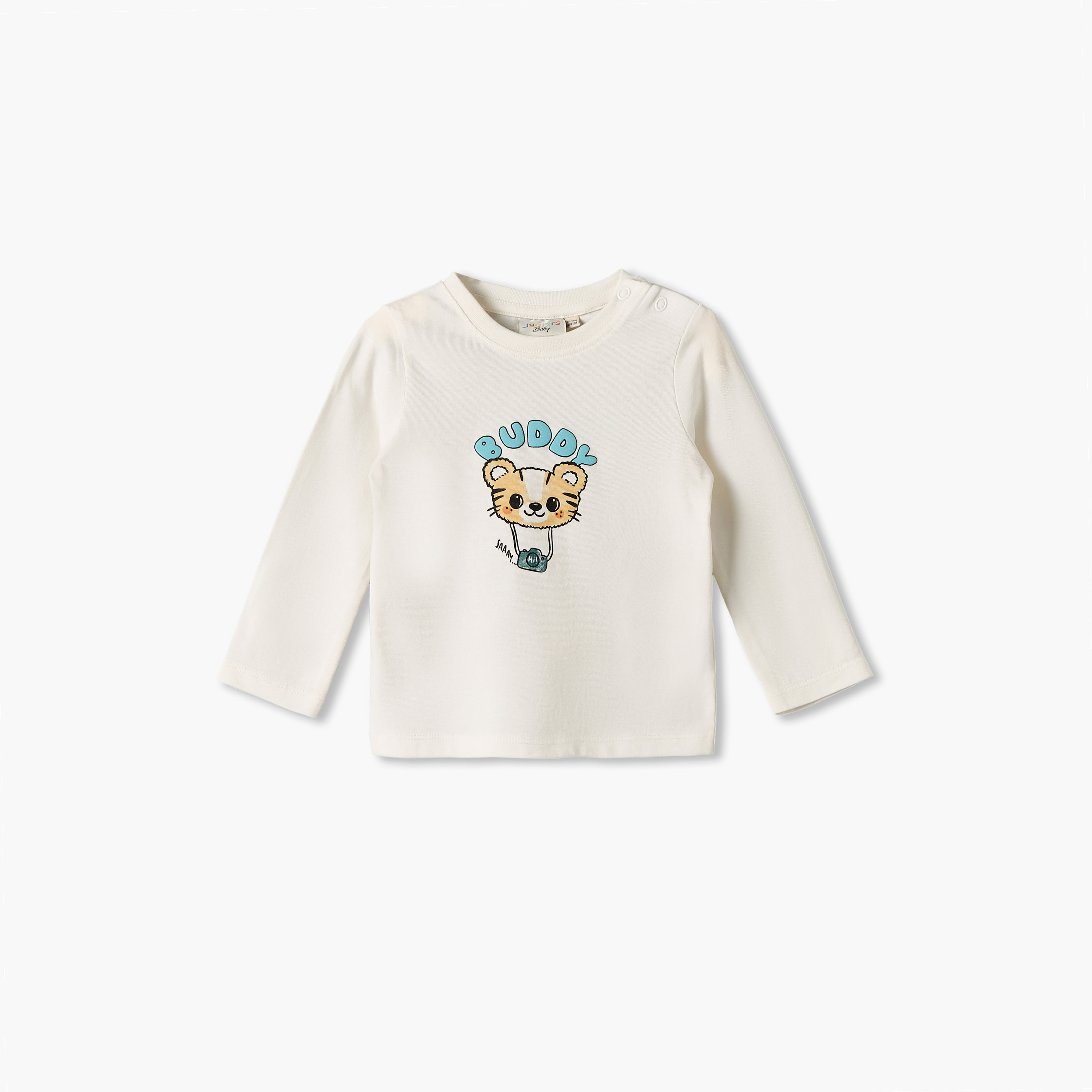 طقم بنطلون رياضي وسويت شيرت بقبعة وتيشيرت بطبعات 3 قطع من جونيورز-baby-boys-clothing-setsandcoords-image-2