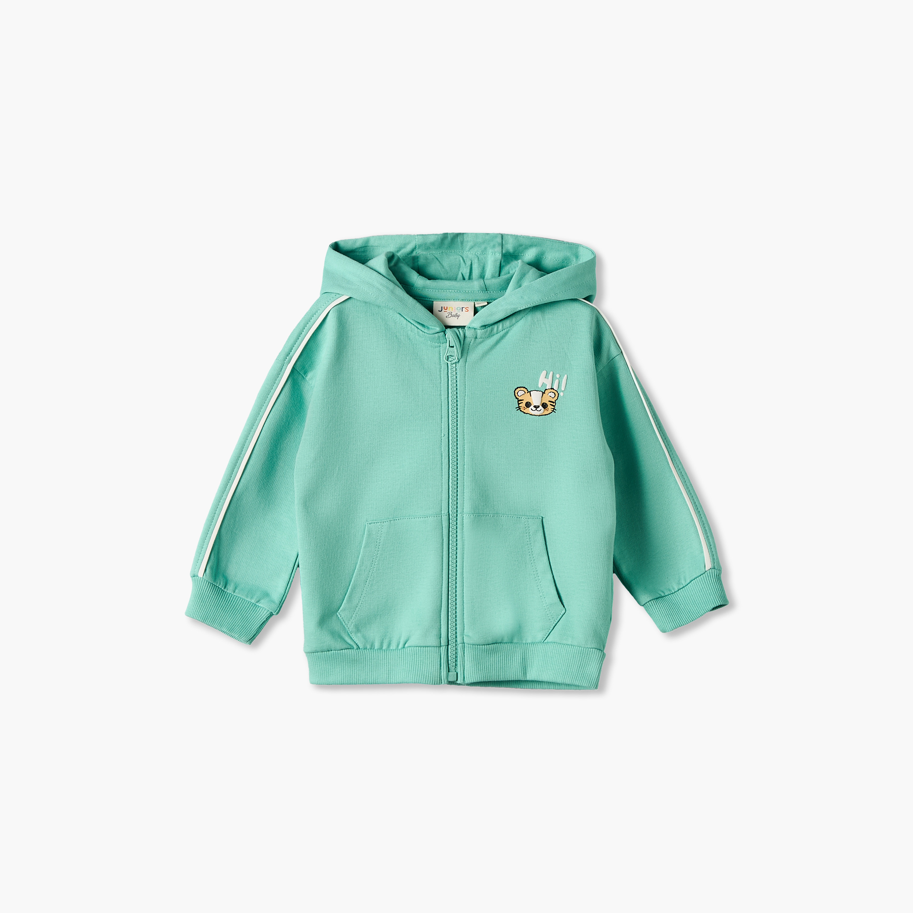 طقم بنطلون رياضي وسويت شيرت بقبعة وتيشيرت بطبعات 3 قطع من جونيورز-baby-boys-clothing-setsandcoords-image-6