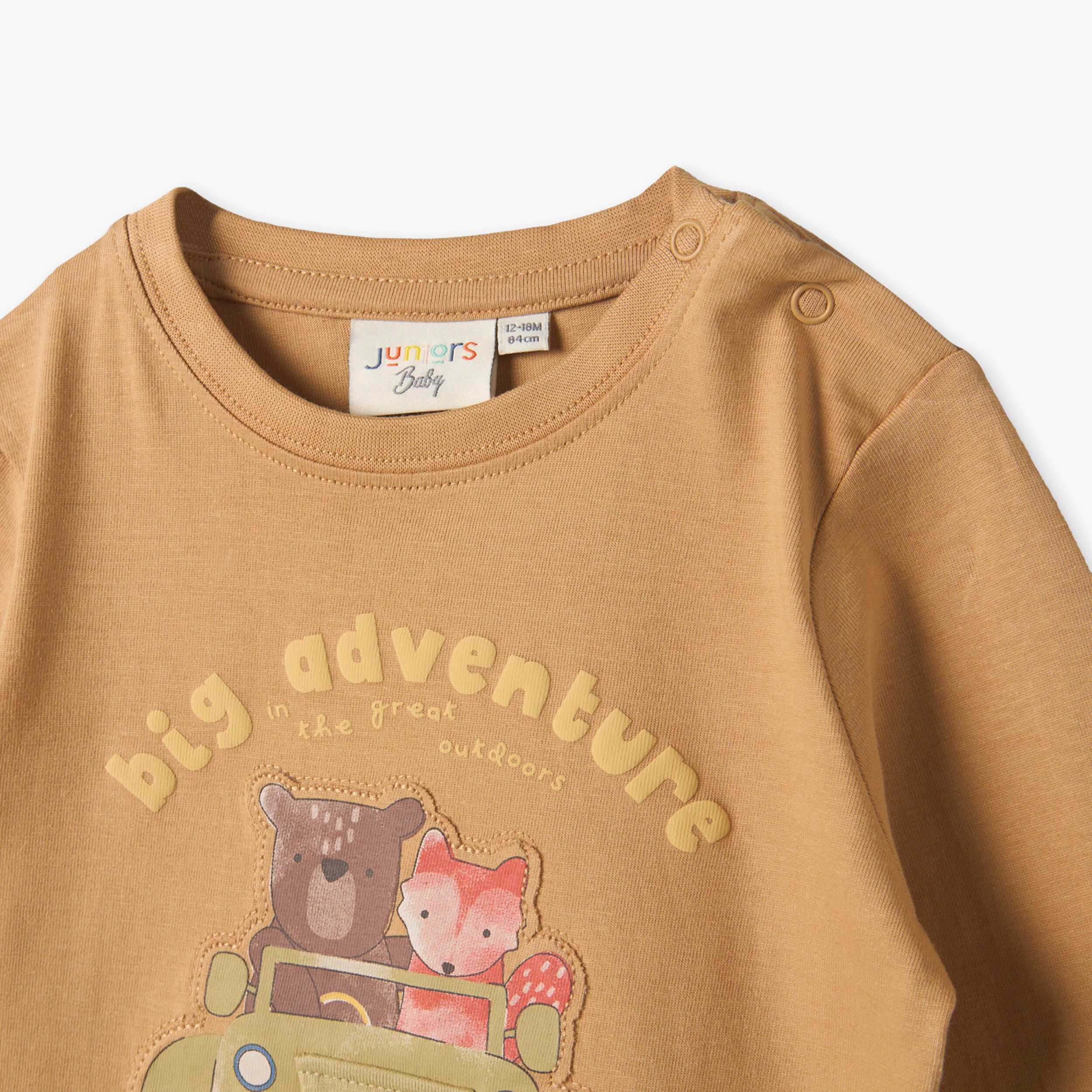 طقم من 3 - سويتشيرت بياقة ضيقة وأكمام طويلة وبنطلون جوجر بطبعات من جونيورز-baby-boys-clothing-setsandcoords-image-8